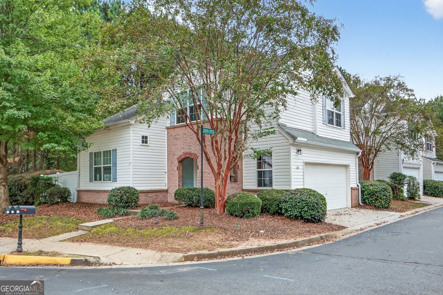 If you are looking for a renovated, move-in ready home in Woodstock - you've found it with this house! This is an open concept floor plan and the entrance foyer opens up to a 2-story family room and dining area. The updated kitchen overlooks the family and dining room and has been updated with NEW STAINLESS APPLIANCES including a refrigerator, gas range, dishwasher and microwave. There's a half bath along with the laundry just off the kitchen with a NEW WASHER and DRYER. Upstairs there are two guest bedrooms which share a full bath that's been updated with a quartz counter and stone vessel sink. The master suite is generously sized with 2 closets and an updated bathroom featuring NEW TILE FLOORING, NEW MIRROR, NEW QUARTZ COUNTER & NEW STONE VESSEL SINK. The fenced yard and patio are totally private! The entire home has fresh/neutral paint, updated lighting, and new blinds throughout. Come experience all that River Park has to offer with so many amenities including a clubhouse, fitness center, tennis courts, playground, a park and community fire pit! It's such a great location being close to downtown Woodstock and close to 575!