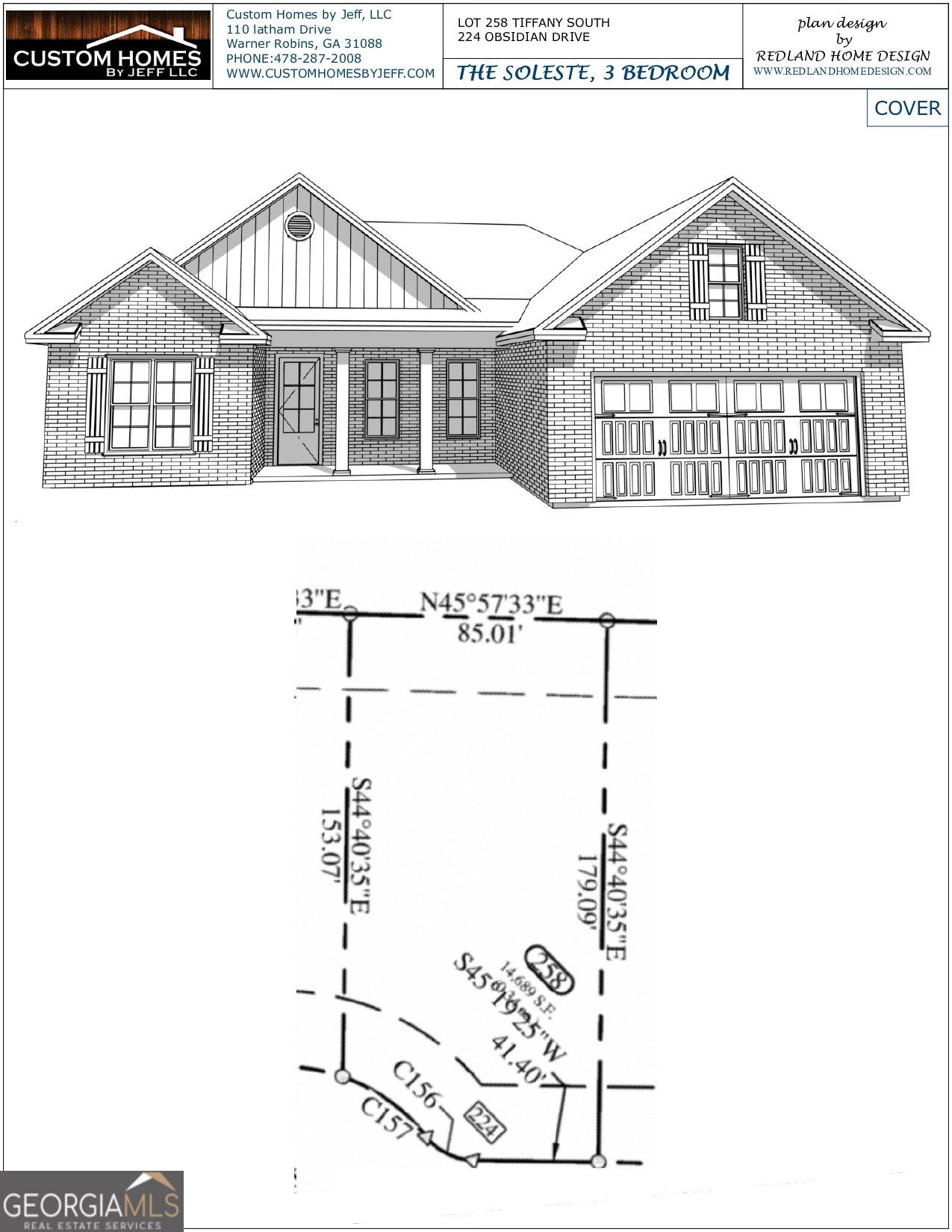 You must see this 3 bedroom two bath home in The Tiffany South, the newest subdivision in Perry Georgia! The SOLESTE PLAN is all brick with EXCEPTIONAL construction crafted by Custom Homes by Jeff. This home features a GORGEOUS kitchen including beautiful cabinets, tile backsplash, granite countertops, stainless steel appliances, breakfast bar, and pantry! Tile floors in the kitchen, baths and laundry room. There are engineered wood floors in the dining room, living room and hallway. The great room has a gas fireplace and coffered ceiling. Garden tub, tile shower, double vanity, and walk-in closet are features of the master suite. Front and rear covered porches. Exterior package already selected. USDA Eligible.