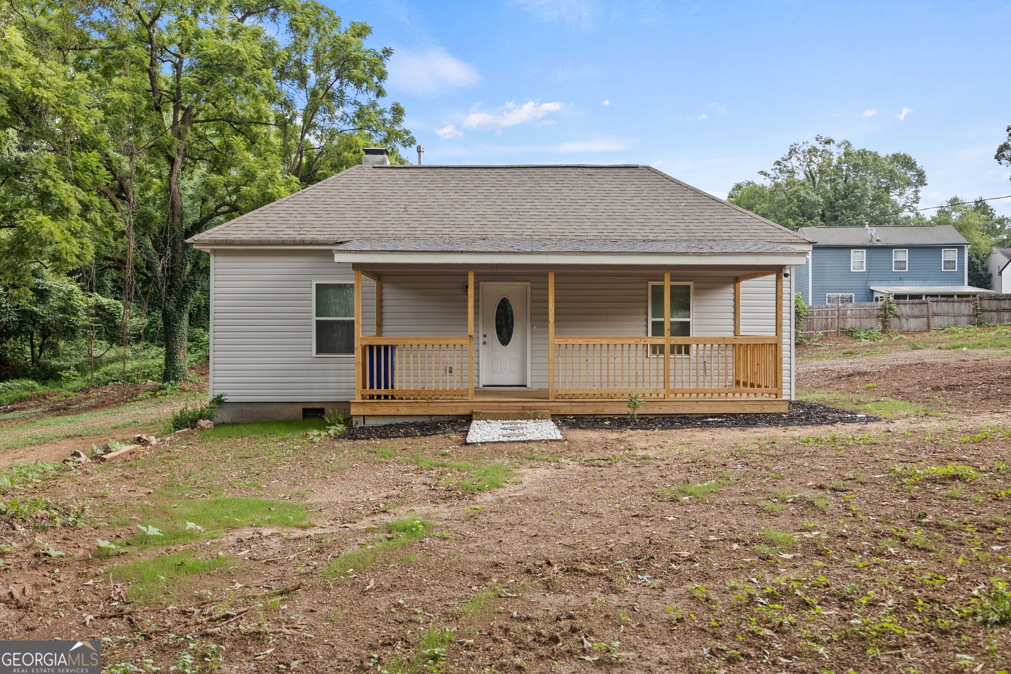 Welcome to your New Home! - a beautifully remodeled 2-bedroom, 2-bath ranch perfectly situated on a spacious 1.06-acre lot in Lithonia. Whether you're a first-time buyer, downsizing, or searching for a move-in-ready home with room to grow, this gem offers the perfect blend of modern updates and tranquil living. Step inside and experience a top-to-bottom transformation done right. This home boasts brand-new HVAC, water heater, appliances, and cabinetry - every detail thoughtfully chosen to combine style and function. The inviting living area flows seamlessly into the updated kitchen, creating an open, comfortable space ideal for everyday living and entertaining. Both bedrooms are generously sized, complemented by fully renovated bathrooms featuring clean, modern finishes. Enjoy the convenience of single-level living with a smart layout designed for easy flow and comfort. Outside, the expansive 1.06-acre lot provides endless possibilities - garden, expand, or simply enjoy your private outdoor space. Whether it's morning coffee under the trees or weekend outdoor projects, this yard is your personal retreat. With easy access to major highways including Interstate 20, Interstate 285, and U.S. Route 278, commuting and trips to nearby shops, schools, and Atlanta are a breeze. If you're ready for a move-in-ready home with quality updates and plenty of space, 6012 Marbut Road is waiting. Schedule your showing today and see why this could be your perfect next chapter. Ask how you can receive up to $500 credit by using one of our preferred lenders. Exclusions may apply.