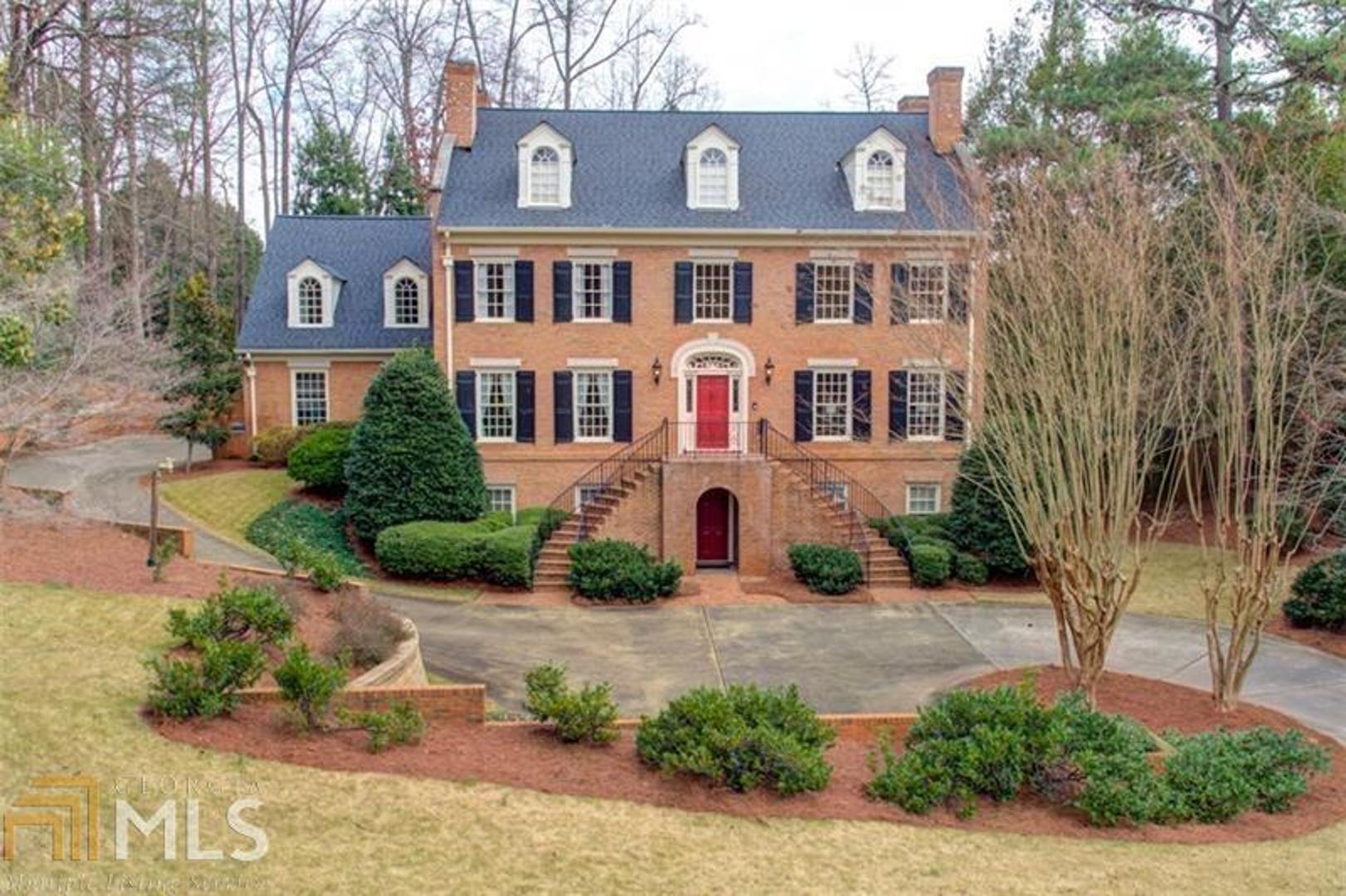 Situated on .75 private acres w/ rm for a pool, this home w/ classic architecture is newly renovated w/ bathrms updated to perfection! Beautiful home, excellent for entertaining; sep DR seats 12+, formal LR, vaulted great rm w/ commanding view of bkyd. SS applcs, sunny eat-in area w/views of bkyd. Oversized mstr w/ sitting area. Spacious terrace level/in-law suite boasts, living area, full kit, full ba & media rm. Picture windows thruout bathe the entire home in natural light. Located ITP, close to public & private schools, & hiking trails along the Chattahoochee River.