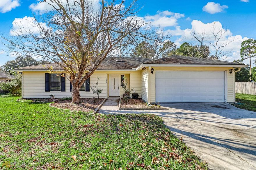 NO CITY TAXES & CLOSE TO THE BASE. This home is move in ready and the seller is looking to close as soon as possible. From the foyer entrance (hall tree storage conveys) you'll love the open concept floor plan that includes a wood burning fireplace with stone surround and the vaulted ceilings give you the sense of an even larger space. The upgraded kitchen includes stainless steel appliances, granite countertops, breakfast bar, and lots of storage. Outside you'll find the property is fully fenced, open porch area, and low-maintenance vinyl siding. The property is serviced by well water and a septic system.