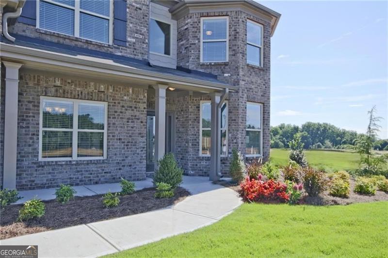Beautiful 5-bedroom, 3-bathroom home with an unfinished basement located in a quiet cul-de-sac! The main level features a guest bedroom and full bath, along with formal living and dining rooms, and a spacious great room with coffered ceilings. The open-concept kitchen overlooks the family room and includes an eat-in island-perfect for entertaining. Enjoy the newly screened-in deck with a private backyard view. The oversized master suite boasts separate vanities, a soaking tub, and a walk-in shower. Upstairs, you'll find a large media room, three additional bedrooms, and a convenient laundry room. Located in a resort-style community offering walking trails, a clubhouse, tennis courts, and a swimming pool. Just minutes from shopping, dining, and more!