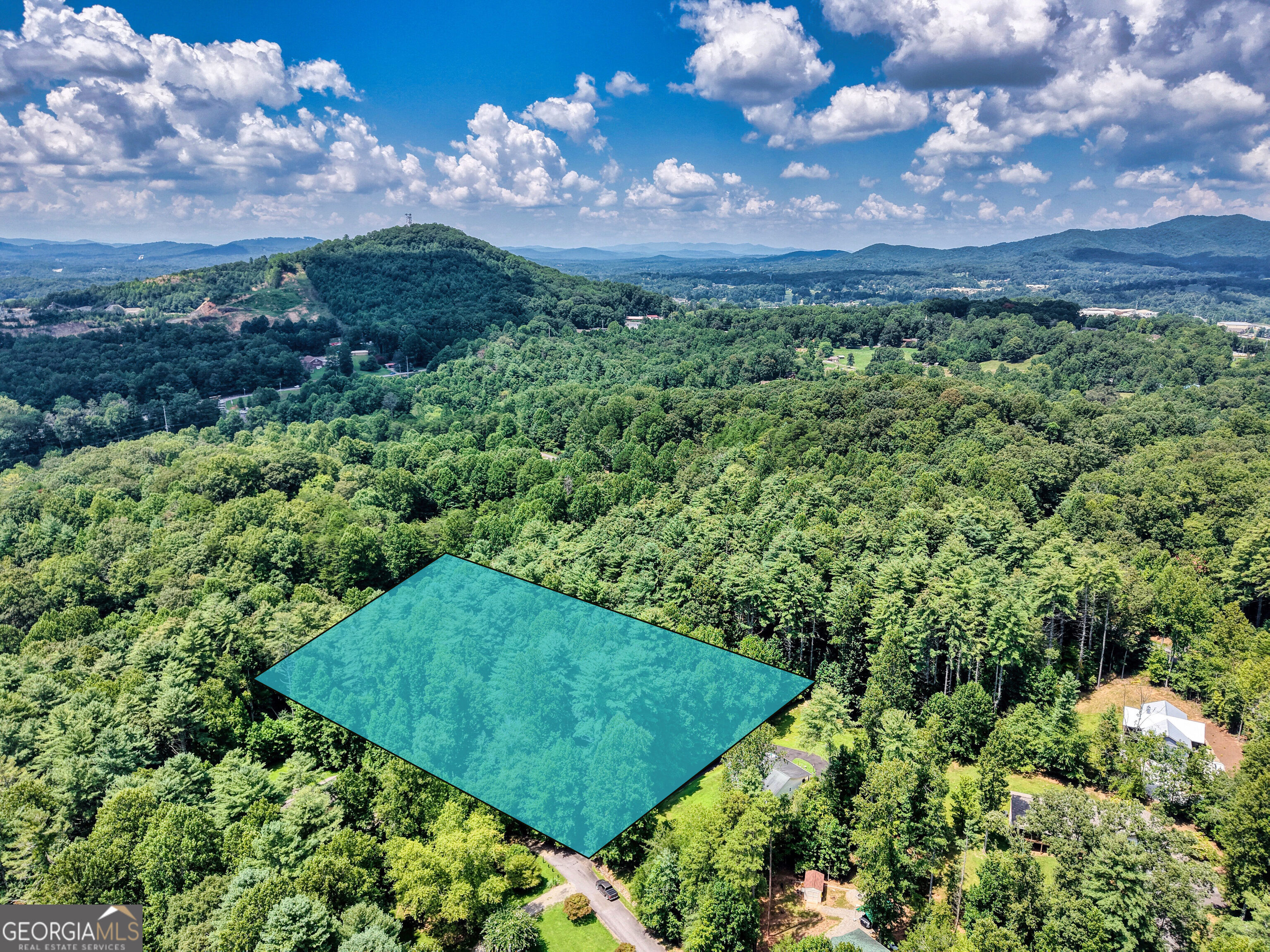 Over 3 acres of rolling wooded land located only 2 miles south of Downtown Blairsville. Very private setting with great building sites, paved roads and underground utilities, no HOA fees, reasonable restrictions.