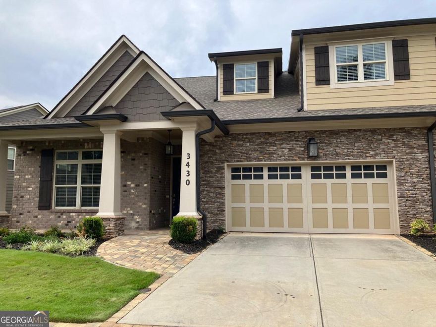 Move in ready Home in Absolutely gorgeous upscale senior community between Suwanee/ Johns Creek location! Emory Health Care and Hospital at your doorstep. Gated 55+ community has world class amenities w/fitness center, heated pools, private club house and private movie theatre plus art studio & game room or dine in at Breezes Cafe. This Celebration village has it all. Home boasts hardwood floors on main level, Large open kitchen with island and view to family room. Hidden huge walk-in pantry and upgraded appliances. Beautiful, coffered ceilings and hardwoods. Maintanence free home. Low Forsyth taxes. Welcome Home!