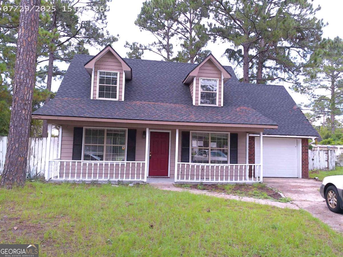 Cute 3 br/2 bath Cape Cod style home on cul de sac. Fenced backyard, large front porch, living-dining combination and eat in kitchen. Downstairs bedroom could be office. Home is being sold AS-IS. No seller disclosure on file.