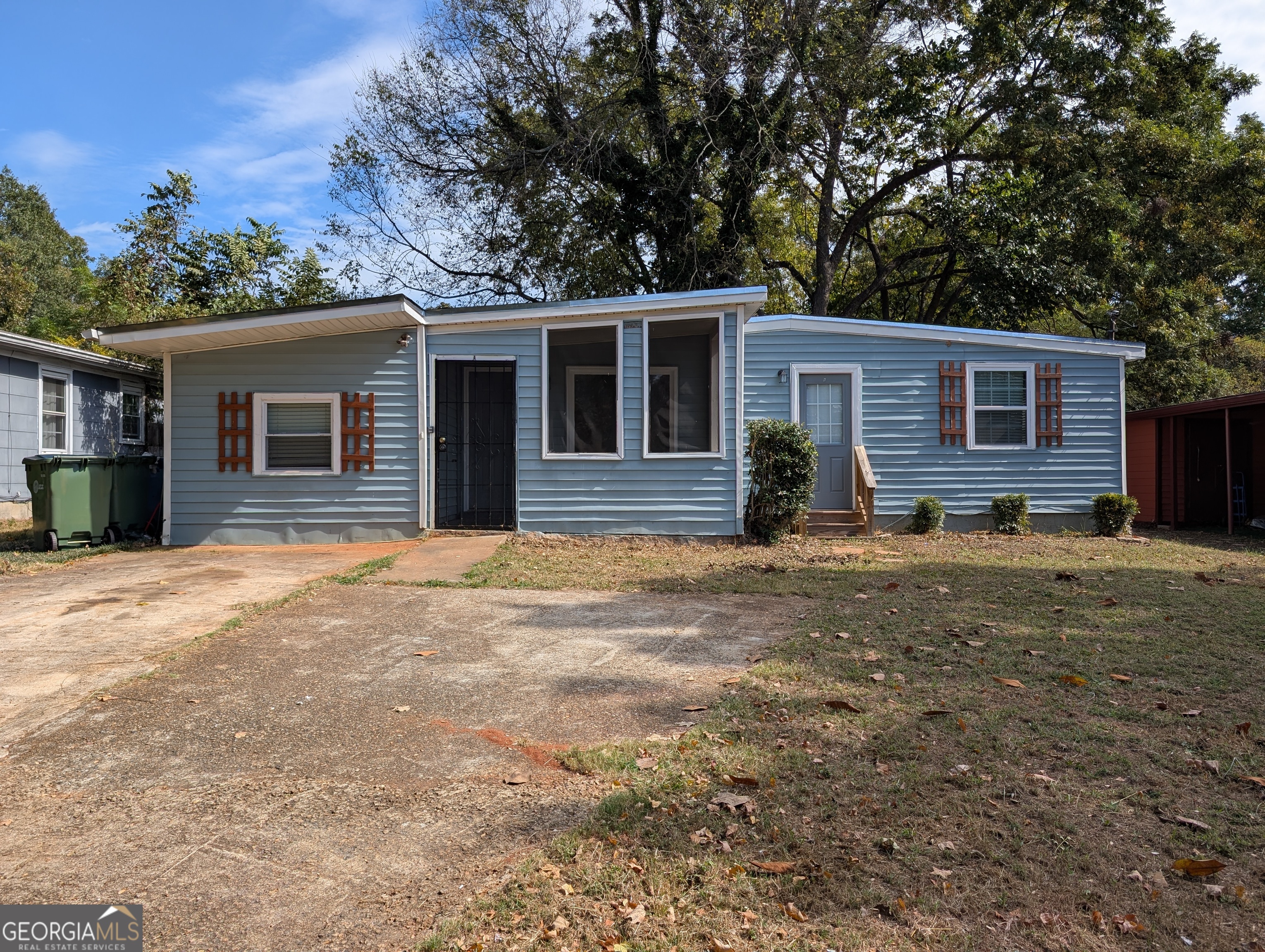Welcome to 1672 Thornton Pl SW, a 4-bedroom, 2-bathroom property in the heart of Atlanta's Joyland neighborhood. Built in 1958, this 1,300-square-foot gem offers 2 units- each side has 2 beds and 1 bath. The property has been freshly renovated with new paint, updated bathrooms, and LVP flooring throughout! Unit B also features brand new stainless steel appliances, with both units vacant and move-in ready - this is perfect for first-time buyers or investors seeking immediate rental potential with projected gross rents of $2,800-$3,200/month. Just minutes from downtown Atlanta, Hartsfield-Jackson Airport (15 minutes), Georgia State University (10 minutes), Top hospitals (Emory, Grady, Children's Healthcare of Atlanta), and attractions like Mercedes-Benz Stadium which will be hosting the 2026 World Cup! This home offers unmatched convenience and location. Atlanta's ongoing developments, including the Atlanta Beltline expansion and Centennial Yards, enhance the area's appeal, promising future growth and increased property values. Don't miss your chance to own a piece of Atlanta in a neighborhood poised for growth. Schedule a showing today to experience the charm and potential of 1672 Thornton Pl SW! All information deemed reliable but not guaranteed. Buyer to verify all details.