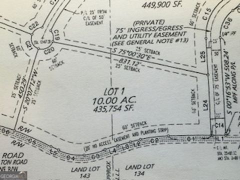 0 Hamilton RD LOT 1 Chattahoochee Hills GA 30268