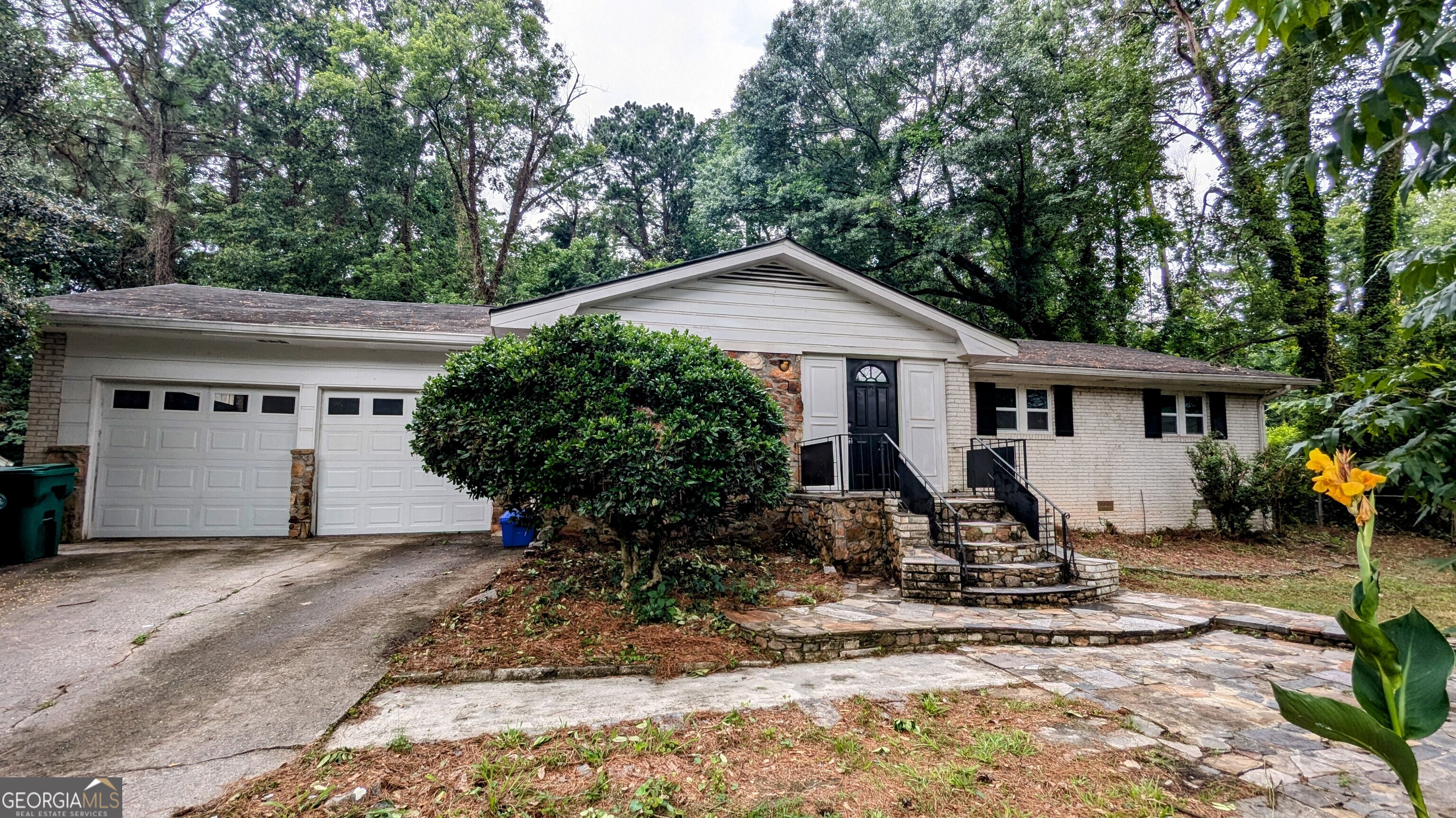 This all brick ranch offers 3 bedrooms, 2 bathrooms, and a functional, open layout. The main living room features large windows and direct access to a private, level backyard, perfect for relaxing or entertaining. The primary suite includes its own bathroom and backyard access. Additional features include a two car garage, no HOA, and a quiet, convenient location. A solid home with great potential, schedule your showing today! Agents: Please read private remarks/look at the offer guidelines in docs before calling, it should answer all questions you have.