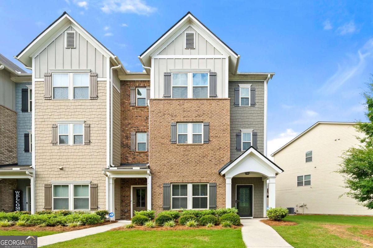 Welcome to 5959 Landers Loop in Fairburn, Georgia - a stunning, spacious 3-level townhome now available for lease at $2,700 per month. This beautifully designed residence offers the perfect blend of modern comfort and sophisticated style, featuring an open-concept floor plan ideal for both everyday living and entertaining. The main level boasts a bright and airy living space, a contemporary kitchen with sleek finishes and ample cabinetry, and a dining area perfect for gatherings. The upper levels include generously sized bedrooms, including a luxurious primary suite with a private bath and walk-in closet, as well as versatile additional rooms that can serve as guest spaces or home offices. Enjoy the convenience of a private garage and thoughtful finishes throughout the home. We are seeking tenants interested in a 12-month lease who meet the following criteria: minimum monthly income of at least twice the rental amount ($5,400), a credit score of 600 or higher, and no history of evictions. This is an exceptional opportunity to enjoy refined townhome living in a desirable Fairburn location with easy access to shops, dining, and major highways. For application details, please text the listing agent directly at 678-883-4550. Don't miss the chance to make this beautiful townhome your new home!