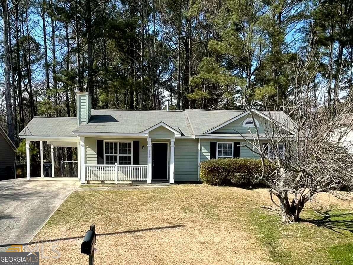 Located in South Atlanta is this perfect first home, or investment opportunity. A 3 bedroom, 2 bathroom ranch style home with a sizable, fenced in backyard and carport. Galley style kitchen with gas range and pantry leads to the laundry connections and, conveniently, to the carport door. Dining area open to kitchen. Living room has vaulted ceiling with coat closet at the home Cos entry. Owner Cos suite has en suite bathroom, with a full bathroom for the two additional bedrooms. Hardwood in the family room and bedroom are carpet, linoleum in kitchen and dining areas. Schedule a showing via Showing Time. see firsthand the potential that lays here on Emerald Pointe Lane
