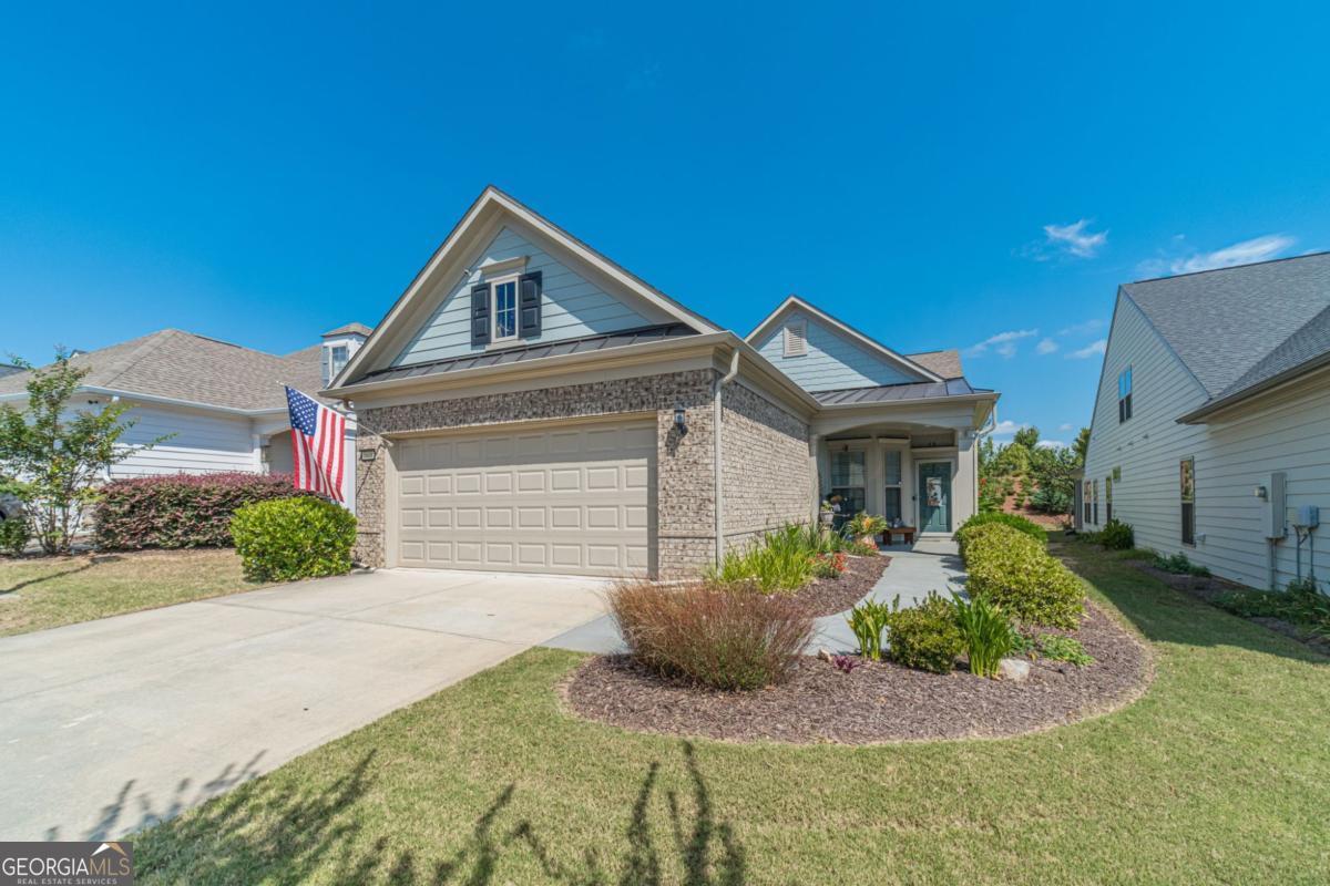 First time on the market in the prestigious Active Adult Community, Del Webb Chateau Elan. This stunning, well-maintained home will be move-in ready for you. The floorplan features an open flow between the Family Room, Dining area, and Kitchen, making entertainment and daily living easy. The designer kitchen, with a huge pantry, abundant cabinets, and an oversized island, makes meal prep simple. Enjoy two spacious bedrooms plus a flex room or office with a closet that could serve as a third bedroom. The owner's retreat features a walk-in shower and custom closet shelving. Inside, you will find beautiful touches like hardwood floors, ceiling fans, recessed and pendant lighting, and plenty of cabinets, especially in the garage. Storage is abundant, from the garage cabinets and built-out cubby for the trash bin to the walk-up unfinished bonus area above the garage. This space is perfect for all your storage needs or can be finished for extra room. Outside, enjoy the expanded covered patio overlooking the private, established backyard. Live your best life with resort-style amenities including indoor and outdoor pools, a top fitness center, pickleball, tennis, bocce ball, dog park, community amphitheater, and more. Whether you are looking to downsize, retire, or finally make time to enjoy life and where you live, this is the home you have been searching for.