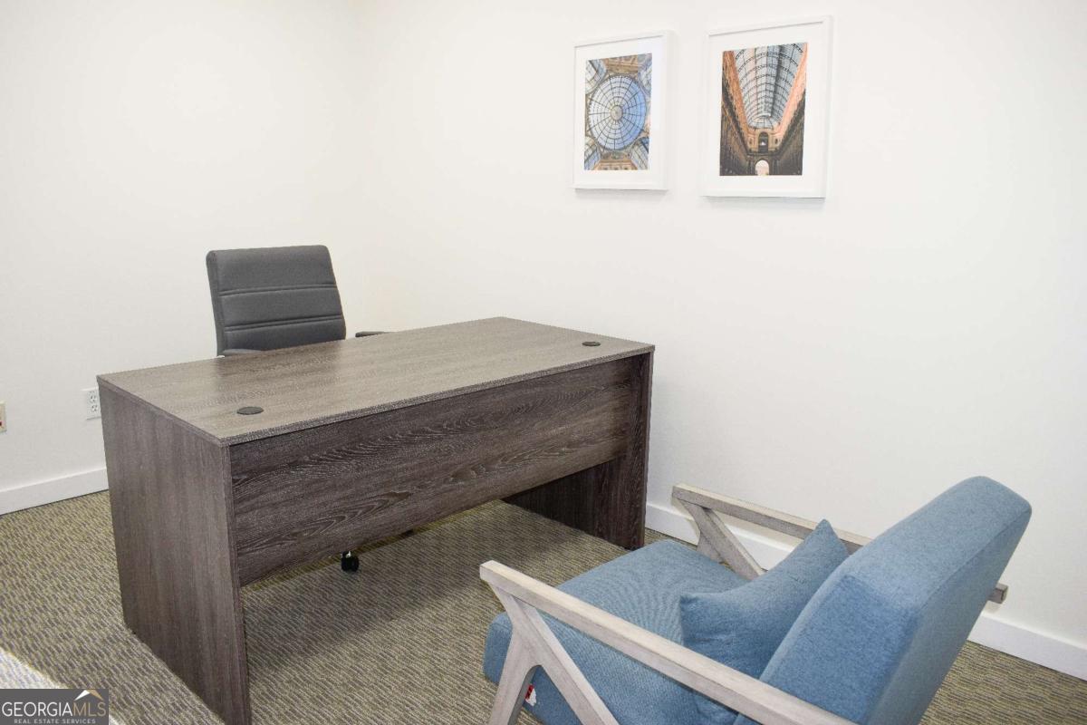 Build your Business Brand in our stylish private office suites near Marietta Square! These suites come furnished with all you need to set yourself up for further success! Need somewhere quiet and private to conduct your business calls and get work done? Need a place for your clients to meet with you? Need a place to hang up your whiteboard, store your files, shelve your books? Have you always wanted to see your business name on an office door? Need a place that will inspire? 45 South luxury office suites come furnished with a desk & chairs and speedy wi-fi for you to hit the ground running. The building provides mail collection & forwarding, a printing office for all of your print/scan needs, a conference room that will wow your clients, a kitchenette/breakroom with endless coffee and tea, restrooms and on-site parking. Get ready to enhance your business and call us to schedule a private tour! *available furnishings may vary* View our virtual tour at www.45SouthAve.com Laquita Baez 678-374-4456