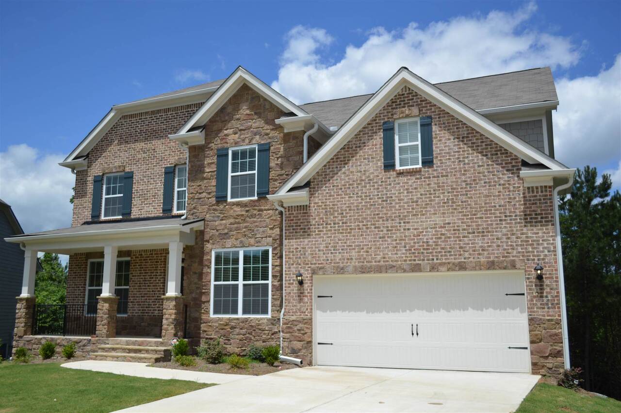 Stunning 5BR/4 Bath Savannah floorplan home on a basement, located in desirable Great Sky! Gorgeous Brick and Stacked Stone front, complete with porch! Fantastic lot located across Common Area! Wooded and flat! Extended back deck!! Spacious kitchen with plenty of cabinet space and view to family room with tray ceiling and stacked stone fireplace! Kitchen features 42” cabinets, recessed lighting, Stainless Steel appliances, and granite countertops. Walk-in pantry and breakfast area. Wood flooring extends throughout the main living area! Guest bedroom with full bath on main. Breathtaking Master suite has huge sitting room with fireplace, large private bath and a large walk-in closet. Unfinished basement with extra high ceiling, formal dining room and separate office space. OPEN HOUSE MAY 9TH 1PM - 4PM