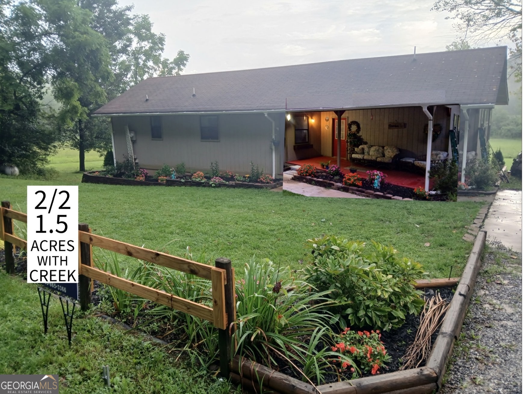 You might find a house that has a few more up dates or up grades. But you will not find to many unresticted ranch homes that you can hear the creek on your back porch (on a rainy day) and enjoy year round MTN views and pasture views. The 1.5 acres lays almost perfectly flat for MTN property and is ideal for all animals, gardening and family activities. The pool needs a little work and the shed / barn is waiting for your lawnmower or tractor. The house is on well water and offers a sense of home but the memories will be created outside on the property or in the creek. Perfect location for access to Blairsville, Young Harris and Hiawassee.