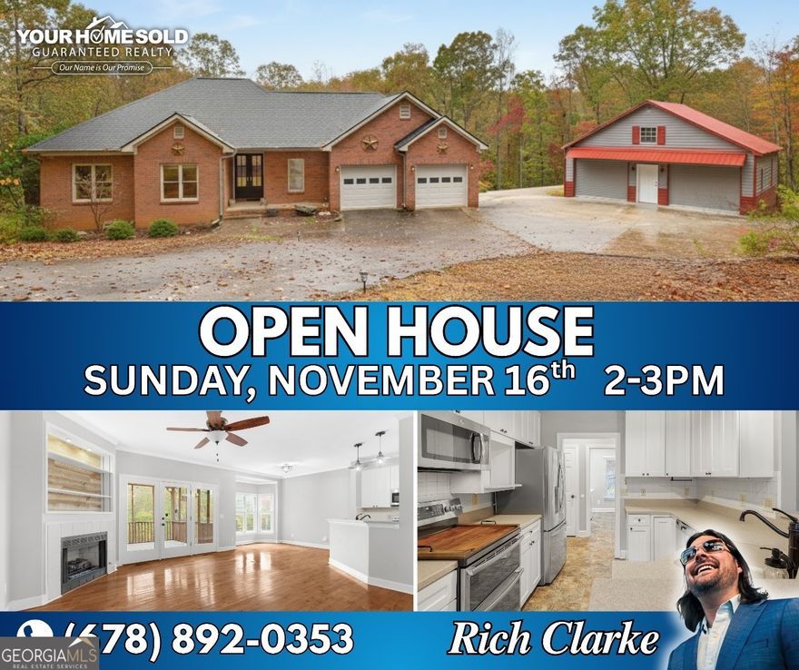 Unexpected Relocation means your chance at owning this amazing home! As soon as you enter the driveway you will be leaving behind the city life for your home in the countryside. This Turn-key 4 side brick ranch home with full finished basement, master on main and huge 30x30 detached garage/workshop with power is move-in ready, packed with upgrades and unique charm. The owner's suite boasts a recently renovated the bath and the new fully finished basement is an entertainer's dream with game room and bar, complete with bedroom and full bath, gym and bonus room. You will find yourself more often on the screened in porch right off the living room and master where you'll hear only the creek and rustling leaves as you overlook your 5 acre kingdom. Seller just took out 30+ trees to clear the view to the creek. Priced to sell, walk into instant equity! Showings begin on Sunday November 2nd 2025 at 2pm sharp! don't miss it!