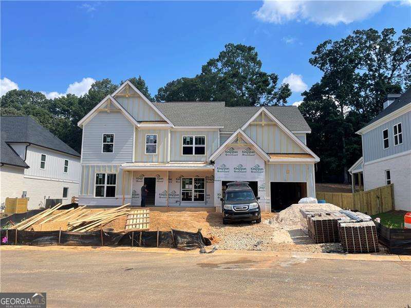 Graham Gardens Now Selling...Ilverson 5 bedroom 4 full baths this beautiful plan offers- grand two-story foyer boasts Mahogany entry door and beautiful open tread oak staircase. Make your way past the formal living room and dining room, with wainscot and glass door butler's pantry, and you'll enter the oversized family room perfect for gatherings with the beautiful custom fireplace and built-in cabinets. When it's time to move the party outside the covered porch couldn't be a more ideal setting. And when the crowd gets hungry you'll love having this gourmet kitchen with painted shaker cabinets, custom hood, farmhouse sink, quartz countertops, stainless double oven package with 36" five burner cooktop and oversized island with designer light fixture. The main level also features a large guest suite with walk in closet and full bath. On the second level, you can step away to relax in your master suite including trey ceiling, sitting area and luxuries bath featuring a 6' free-standing tub. Upstairs you will also discover plenty of room for your guest to stay over with three additional bedrooms, two bathrooms and a large laundry room.