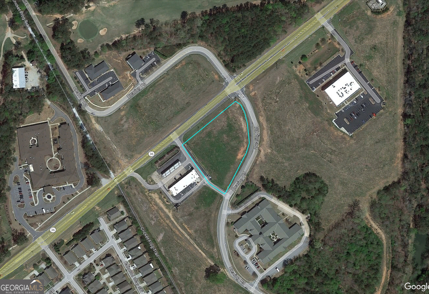 Corner Lot located in Newton County Zoned PUD Commercial in the County