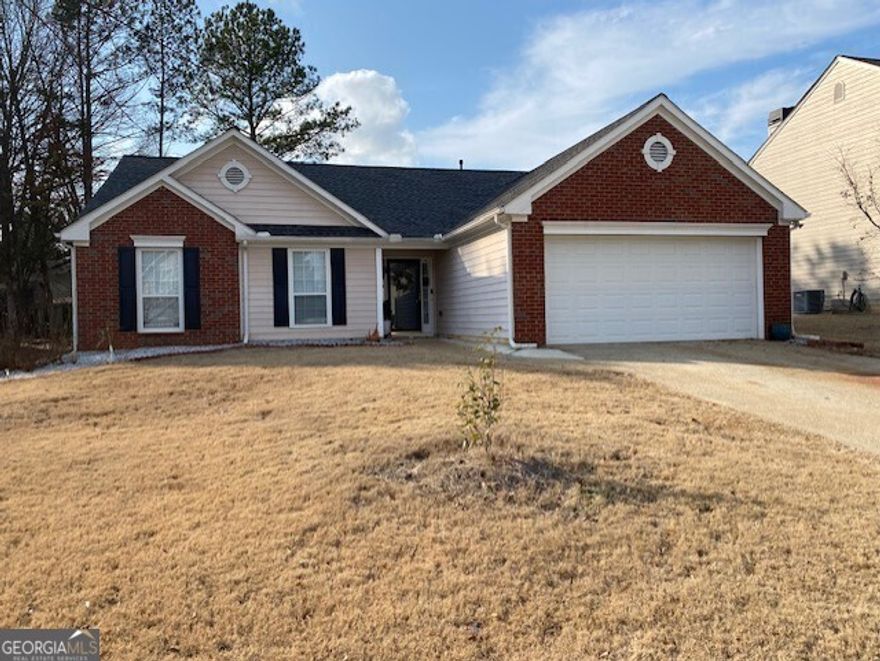 Investors Dream!!!! Attention all investors We are selling this home with a wonderful long term Tenant in place. Beautiful Ranch with Fenced Back Yard. Remote Controlled Awning over patio in Back Yard.  Large Living Room with Separate Dining Room.  Kitchen with Beige color Cabinets, Electric Range, Newer Dishwasher open to Large Dinette.  This home has tons of Natural Daylight.  Newer Carpet, Roof & Hot Water Heater.  Huge Master suite with Large Walk in Closet.  You will love the Master Bathroom with so much space.  Separate Shower and Soaking Tub, New Double Sinks and Cabinet.  Spacious Secondary Bedrooms.   Large 2 Car Garage  The yard is much bigger than photo.  Back yard goes further out than Fenced Area.  Must see this  well maintained ranch in Marietta close to Barrett Parkway, 75, Kennestone Hospital, Kennesaw College. This is a Win Win for the savvy investor.