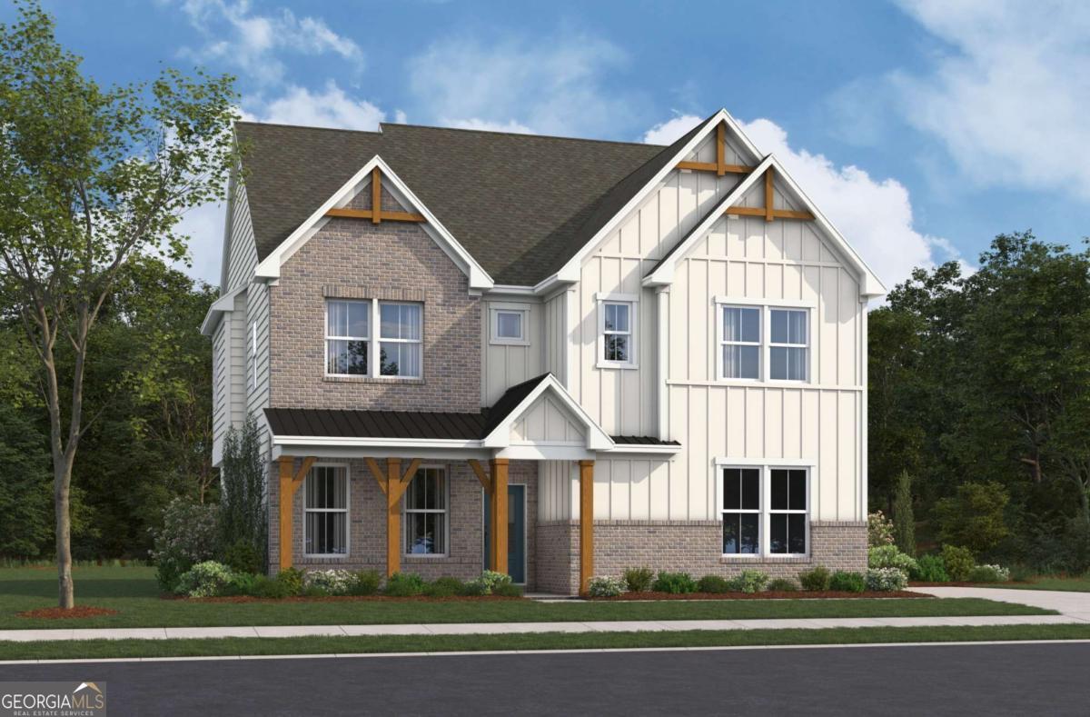 Welcome to Acacia, Atlanta's newest community located at 5905 Dahlonega Highway, Cumming, GA 30028. This stunning new construction offers the perfect blend of luxury and comfort with the proximity to GA-400, shopping, dining, Coal Mountain Park, Coal Mountain Town Center, Cumming City Center, Lake Lanier and top Forsyth County schools. The Canton II, a gorgeous 2-story single family home with a FINISHED BASEMENT, features 6 bedrooms 5.5 bathrooms. It provides a warm, inviting, open concept layout including a kitchen that flows seamlessly into the great room. Additionally, offers a guest suite on the main level with full bath, a spacious breakfast area for the family, covered back patio, kitchen with stainless steel Whirlpool appliances, large stone island, beautiful cabinetry throughout, a walk-in pantry, half bathroom on main and spacious loft on the 2nd floor. **Photos are depictive of the popular Canton II floorplan; actual home is under construction. Home will be ready January 2026. Beazer Homes is proud to be America's #1 Energy-Efficient homebuilder. In 2024, our homes achieved an average net HERS score of 37 (including solar) and a gross HERS score of 42-the lowest publicly reported scores among the top 30 U.S. homebuilders identified by Builder Magazine's Top 100 list (ranked by 2024 closings).