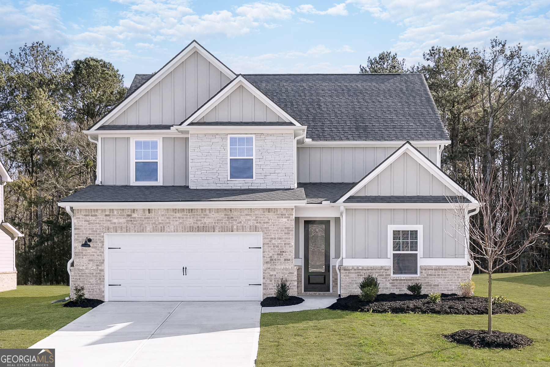 The Hartwell at Lake Preserve - Southern Charm Meets Modern Living Y'all, welcome home to The Hartwell, a spacious 4-bedroom, 2.5-bathroom beauty where Southern charm meets modern upgrades. From the moment you pull into the driveway, the stunning exterior with brick accents and professionally landscaped front yard invites you in. Perfect for Gatherin's Downstairs, the formal living and dining rooms give y'all plenty of space to host family dinners, holiday feasts, or Sunday get-togethers. The chef-ready kitchen is a showstopper with granite countertops, Whirlpool appliances, and a walk-in pantry, making it easy to whip up biscuits, pot roasts, or Mom's secret recipes while entertaining friends and family. Your Private Retreat Upstairs, the master suite is tucked away for privacy, boasting a walk-in closet and spacious bath-a true haven after a busy day. Three additional bedrooms offer flexibility for kiddos, hobbies, or a home office, and the upstairs laundry makes chores a breeze. All-Inclusive Comfort Every Hartwell includes the LGI Homes CompleteHomeTM package: ENERGY STAR lighting, granite countertops, Whirlpool appliances, and more, giving you modern conveniences with Southern charm. Community & Country Lifestyle Life at Lake Preserve means more than just a home: Children's playgrounds for the little ones Grills and BBQ pits for weekend cookouts A serene stocked pond for fishing or quiet reflection Nearby shopping and dining without losing that country feel The Hartwell isn't just a house-it's a home built for family, entertaining, and enjoying the slower pace of Southern country life.
