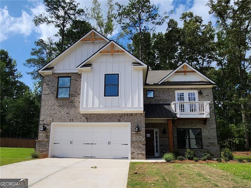 Choose your path and Save Your Way! Receive up to $15k to use towards Closing Costs, Design Options and/or Rate Buydown. Reach out to a member of our team for details. MOVE-IN READY Lot 29. The Monroe FH1 floor plan by Kerley Family Homes is a Farmhouse plan. Entry foyer leads to the Dining Room with coffered ceilings. Deluxe Kitchen with granite counters, SS appliances including a double oven, microwave vent hood, an island with pendant lights, and an open view to the Family Room. Breakfast Room has access to the patio. Very roomy Owner's Suite, 3 large secondary bedrooms with walk-in closets, and a convenient Laundry Room. Tile in all full bathrooms with marble counters Secondary bedroom with balcony would make a great office space or playroom. Some pictures may be of a finished home with the same floor plan and not of this actual home. We include with each of our homes a builder's warranty and the installation of the in-wall Pestban system.