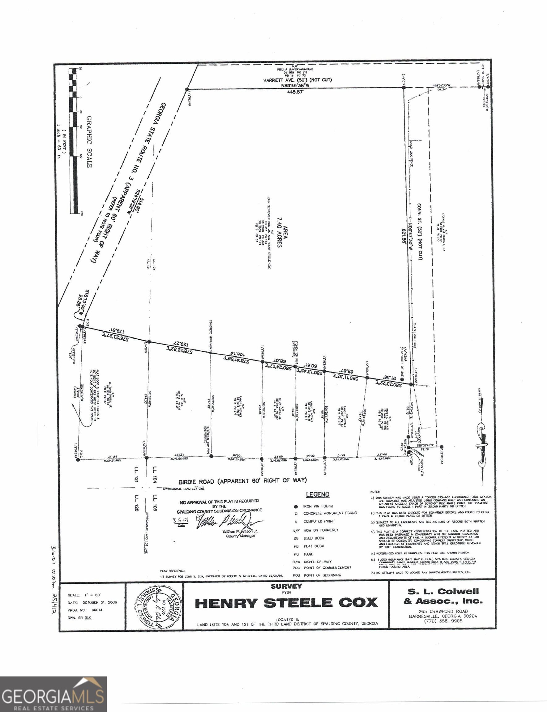 GREAT 7.4 ACRE TRACT, ZONED C-1. MANY POSSIBILITIES EXIST. APPROX. 515 FT. FRONTAGE ON GA. HWY. 3/OLD ATLANTA HWY. IT HAS A NICE GARAGE/SHED & A 20 X 24 BARN. ALSO INCLUDED IS A WELL MAINTAINED 3 BED ROOM, 2 BATH, 2222 SQ. FT. HOME, BUILT IN 1915.