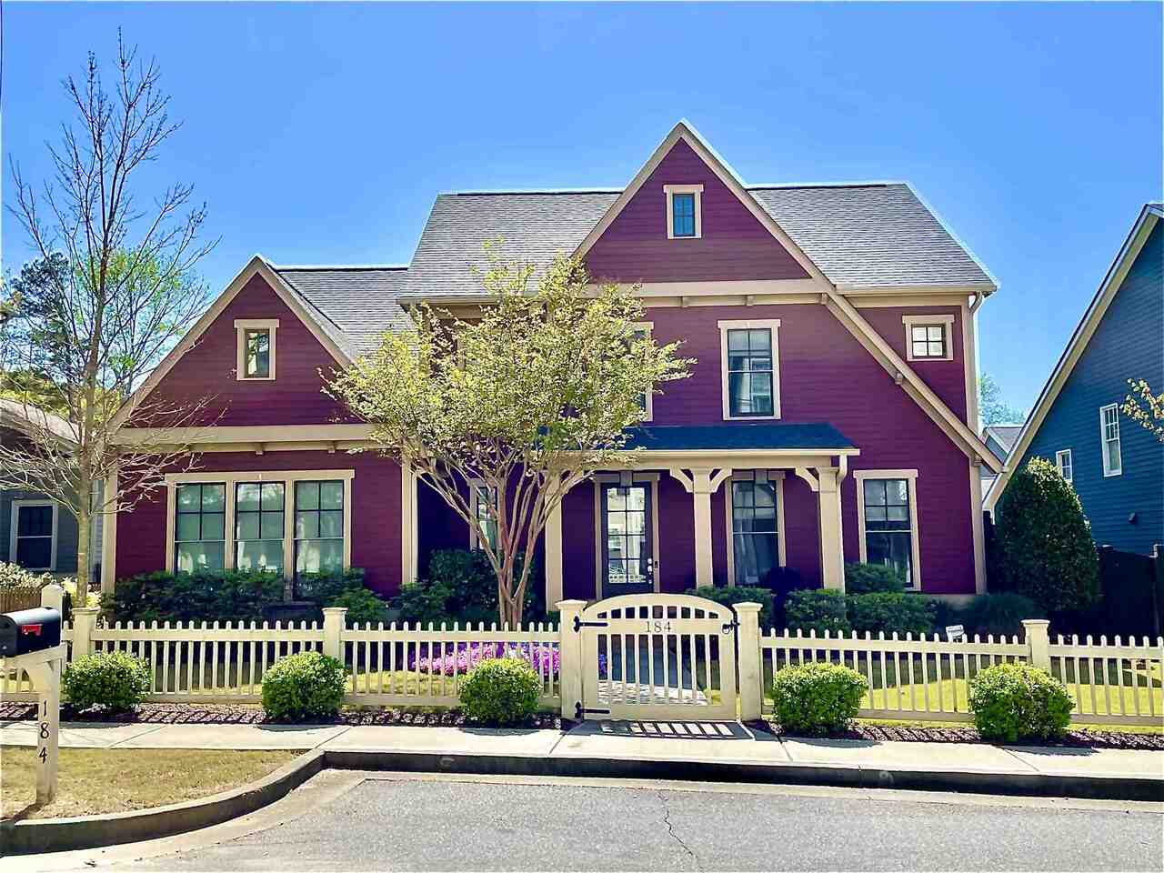 Fun, comfortable, lavish living in Historic Norcross. Upgrades everywhere include stylish light fixtures, built-in Bose speakers, upscale hardwoods, Closetmaid Suite Symphony systems throughout including walk-in pantry. Grand kitchen-family-dining room is open & perfect for relaxing or entertaining. Coffee-tea bar in the Butler's Pantry plus secluded office/study area. Owners suite on the main has walk-in "closet room" to envy & a large junior suite upstairs perfect for visitors or in-laws. Covered front porch & back patio. Fenced-in yard. White picket fence in front yard. Walking distance to downtown Norcross restaurants & shopping.