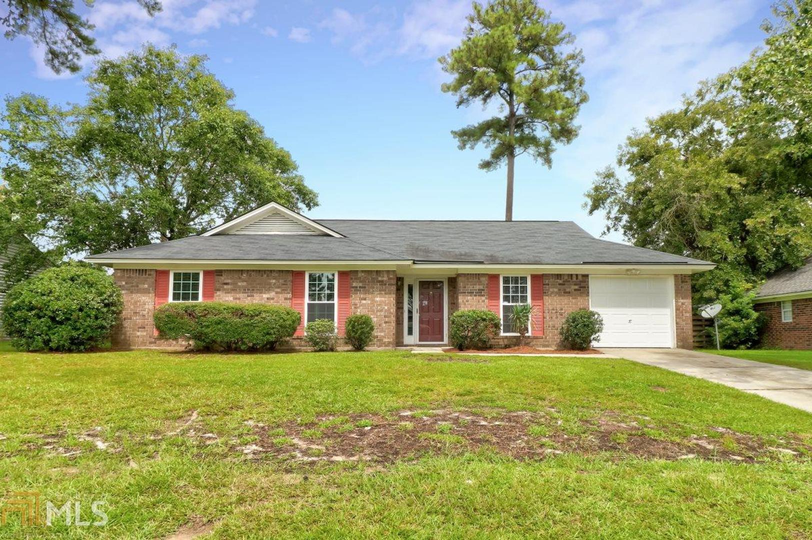 Convenient to schools, shopping, Savannah, HAAF and Fort Stewart! Newly updated brick home offers 3 bedrooms, 2 full baths and a one car garage. Family room with vaulted ceilings and a wood burning fireplace as the focal point of this space. Separate formal dining room. Galley kitchen with updated cabinetry, pantry space and breakfast area for a table. Large laundry room with washer/ dryer connections, plus additional space for storage. All new LVP flooring throughout the main living areas with brand new carpet in the bedrooms. Privacy fenced backyard. Priced to move!