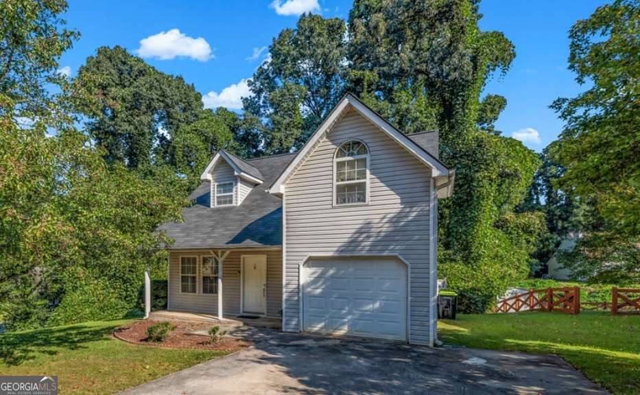 This beautifully maintained property offers LVP flooring throughout the main level, an inviting eat-in kitchen with stainless steel appliances, owner's bedroom on main and large secondary bedrooms with walk-in closets. A welcoming front porch is perfect for morning coffee and the spacious deck-currently covered but easily opened-offers room for relaxing or entertaining. Home is on a roomy lot with generous space between neighboring homes for added privacy. A tenant is currently in place & would love to stay, or enjoy as an owner-occupant with proper notice. No HOA. Welcome home!