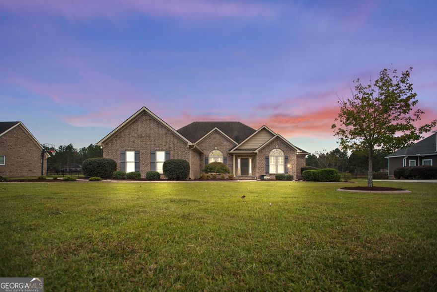 Beautiful 3-bedroom brick home in the highly desirable Johnson Run subdivision!  This freshly painted home offers an inviting split floor plan with tall ceilings, LVP flooring in the main living areas, and cozy carpeted bedrooms. Enjoy peaceful pond views from the sunroom or use it as a bright home office. The fenced backyard features fresh landscaping and plenty of room to relax or entertain. Located within the sought-after Southeast Bulloch school district, this home combines comfort and convenience. Johnson Run residents also enjoy community amenities including a pool, pool house, and playground-perfect for family living!