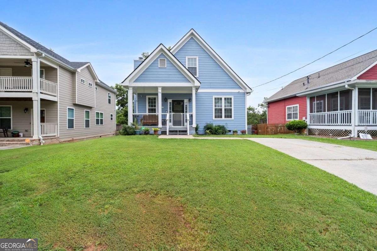 Absolutely gorgeous affordable luxury 4-bedroom 3-Bath Craftsman two story home perfectly located in the heart of Atlanta (Campbell Wallace Jr/Subdivision) with no HOA. You can chat with your neighbors on the spacious front porch. Come inside to this open spacious open floor plan. This home has beautiful hardwood floors throughout with plenty of natural light. You will find an open spacious concept family room and kitchen with breakfast bar and formal dining area. Also, there are 2 full bathrooms on the first floor with standup shower in the main bedroom. Upstairs there are 3 good size bedrooms with a full bath. There is a large partially screened deck off the kitchen, which is great for relaxation and entertaining guest. Great size leveled fenced back yard. Minutes from Downtown Atlanta, Grant Park, Marta access, Atlanta Airport and conveniently situated near the Beltline. This is an easy commute with 3 major highways. Home is priced to sell fast so schedule your showing today.
