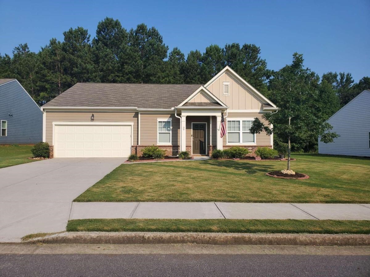 Welcome Home to this beautiful well maintained 3 bedroom, 2 bath ranch located in highly a sought after subdivision in Cartersville. The private owner's suite is separated from the two secondary bedrooms all on the main floor. Throughout the kitchen are granite countertops and a kitchen island. This home has a bonus room that can be used as on office or extra dining. Come take a look today!!