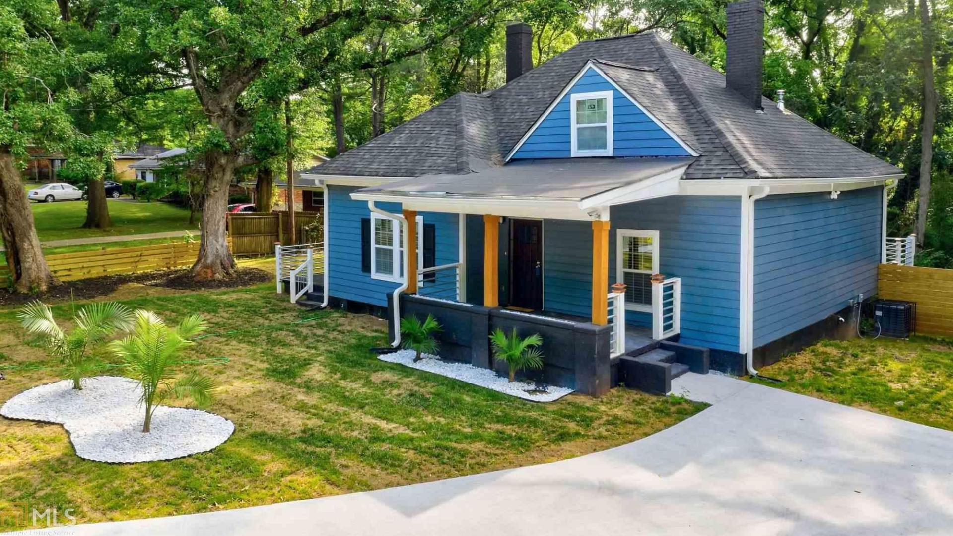 Minutes from everything Atlanta has to offer! SEXY RENOVATION w/ features seen in much higher priced homes. OPEN CONCEPT living area features a VAULTED CEILING hardwood floors. Kitchen has new white Shaker style cabinets, subway tile backsplash, granite countertops with island & 4 piece SS appliance package with gas stove and elegant vent hood. Relax in your master bedroom retreat with hardwood floors and en suite bathroom featuring a marble countertop w/ dual vanities, Carrara marble floors and luxurious shower. Private fenced backyard & new deck provide addtl. entertaining space. PRICED $20,000 BELOW APPRAISAL VALUE of $242,000!