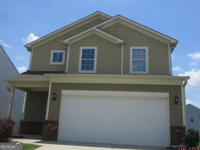 This immaculately maintained home is barely 4 years old! Completely turn-key, it features 3 bedrooms and 2.5 baths and is located in a swim community. Being offered AS-IS, the traditional 2-story, open floor plan features an inviting foyer and dedicated office on the main level. The spacious gourmet kitchen boasts a large island, granite countertops, a walk-in pantry, LVP flooring, an eat-in breakfast area open to the spacious Living room. The main floor finishes off with a powder room for guests. Upstairs features a large owner's suite with walk-in closet and a spa bath that boasts a double vanity, separate shower with built-in bench, and soaker tub. Two more spacious bedrooms, a full bathroom, upstairs laundry room and a fabulous family room area complete the second level. This lovely home is situated on a level lot and is only steps away from the community pool. The backyard is the perfect place for family and friends to gather for cookouts and for children to play safely. Beautifully landscaped, MOVE-IN ready, with NO RENTAL RESTRICTIONS, this home will not last!