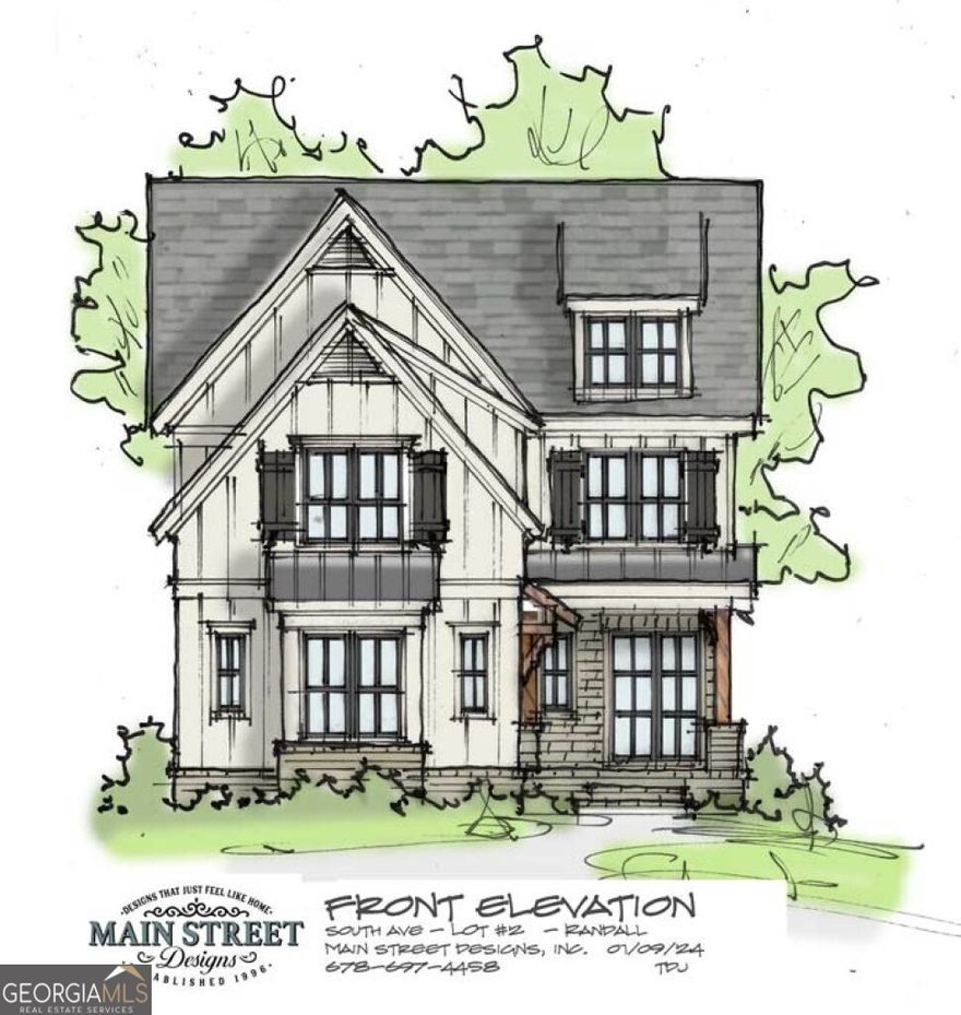 Anticipated for completion in December 2024, just in time for the holidays, this luxurious new home is the epitome of modern living in historic downtown Marietta. Perfectly situated near upscale dining, chic wine bars, boutique shopping, and year-round seasonal festivals, this property offers the best of city living with a charming suburban feel. Boasting 4 spacious bedrooms, 3 full baths, a large flex room that could serve as a 5th bedroom, and dedicated office space, this home is designed with functionality and style in mind. The gourmet kitchen is truly the heart of the home, featuring top-of-the-line appliances such as a Sub-Zero refrigerator, Wolf gas range, Bosch dishwasher, and a Sharp microwave in addition to stone countertops and custom soft-close inlaid door cabinetry. Entertain effortlessly with a dedicated wet bar complete with a built-in beverage refrigerator and a large prep island with open views to the family room featuring a gorgeous fireplace, eat-in kitchen, and outdoor covered patio. Beautiful 5" plank, site-finished hardwoods run throughout both the main level and upstairs. The primary bedroom suite is a sanctuary of its own, offering abundant natural light, an oversized spa-like bathroom with a dual vanity, a free-standing soaking tub, a frameless glass shower, vaulted ceilings and a spacious walk-in closet with direct access to the laundry room for added convenience. On the main level, you'll find a guest bedroom perfect for visitors, while upstairs are two additional bedrooms and a bonus room ideal for a media room, playroom or an additional bedroom. Enjoy the outdoors year-round on the covered back patio with a large fireplace. Built with exceptional attention to detail, this home features a 30-year architectural roof, a tankless hot water heater, spray foam insulation, and rounded wall corners, ensuring both beauty and efficiency. Don't miss your chance to own this high-end masterpiece - schedule a tour today before it's too late!