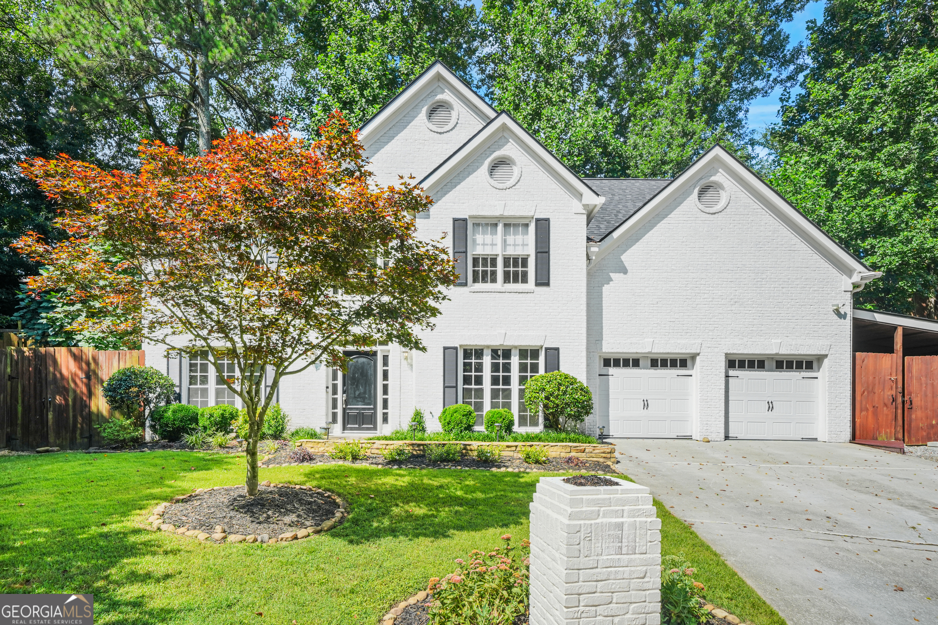 Charming 4-sided Brick Residence nestled at the end of a serene cul-de-sac in sought-after Telfar Community, close proximity to Abernathy Green, Just off Johnson Ferry Rd, near major highways (400,I-285) Nearly 3,000 sq ft, bright, open living space with high vaulted ceiling and a cozy fireplace. The adjoining sunroom/office with Glass French doors flex to your lifestyle needs. Luxurious Primary Suite, spacious primary bath with double vanity, soaking tub and ample room to relax and two Walk In Closets. Upper leval laundry, Shaded backyard, New Roof installed a few months ago. Home awaits your custom updates-price reflects as is sale.