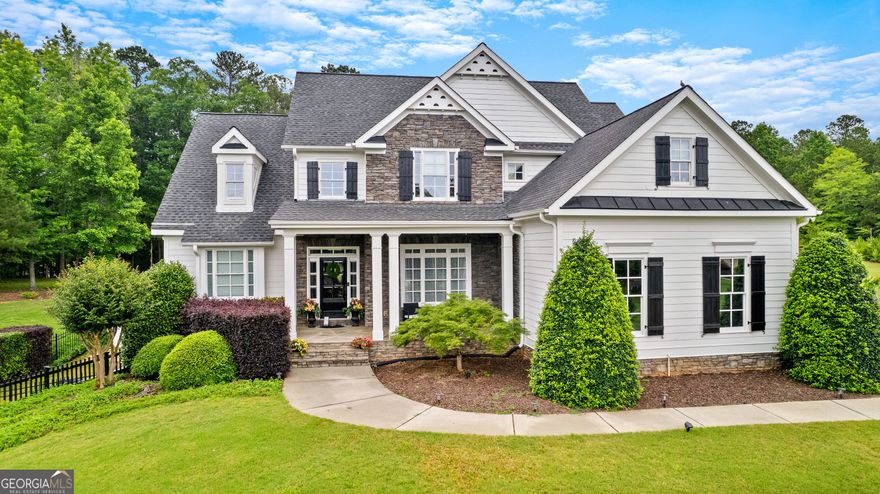 Beautiful Home in the Sought-After Beaumont Farms Neighborhood!  This stunning home offers the perfect blend of updates, space, and comfort in one of the area's most desirable communities. The beautifully updated kitchen opens seamlessly to both the family room and the keeping room, creating a warm and inviting space ideal for everyday living and entertaining. The primary bedroom is conveniently located on the main level, while upstairs features three additional bedrooms, two full bathrooms, and a spacious loft-perfect for a play area, study space, or second living area. The finished basement adds incredible flexibility with a large rec room, dedicated office, workout room, and a full bathroom. Step outside to enjoy the covered back porch overlooking a large, open backyard-ideal for relaxing or outdoor gatherings. Additional upgrades include a freshly painted exterior, new garage doors, and new HVAC systems. This home truly has it all. Do not miss your chance to own this gorgeous property in Beaumont Farms!