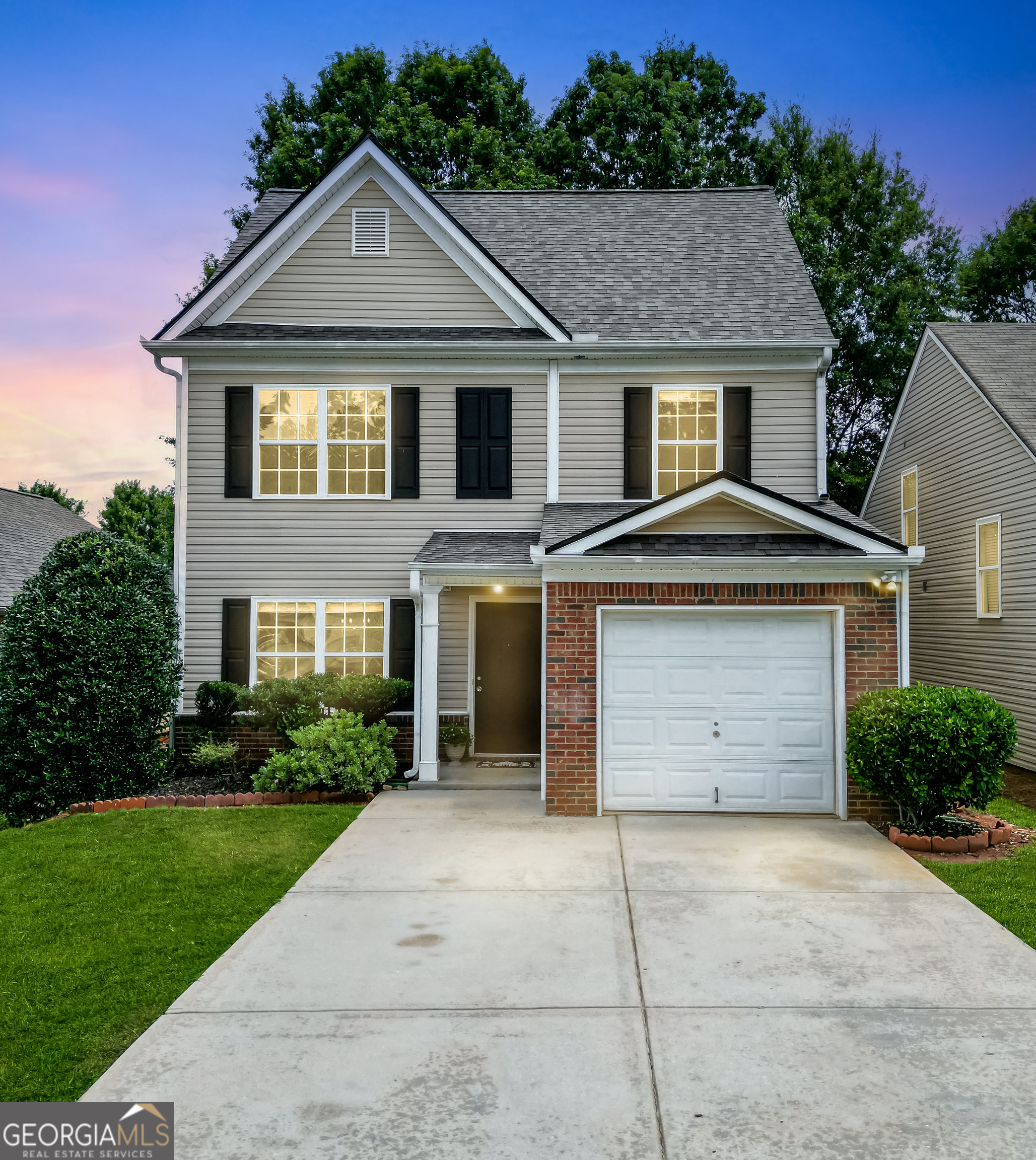 Beautifully Refreshed Home in Prime Location, Perfect as a Primary or for Investors! This well-maintained 3-bedroom, 2.5-bath home in Alcovy Falls checks all the boxes with NEW Roof, NEW Kitchen Quartz Countertops, NEW Carpet, NEW Lighting, and NEW fresh interior Paint throughout. The functional two-story layout features a bright kitchen with breakfast area and a clear view into the family room with fireplace plus a separate formal dining room for added space. Upstairs, the primary suite includes a walk-in closet, garden tub, and cathedral ceilings. Step outside through the sliding glass doors to enjoy a private, wooded, fenced backyard for relaxing or entertaining. Located in a sought-after swim/tennis community with lawn maintenance included, this home offers easy access to Hwy 316, I-85, the Mall of Georgia, Gwinnett College, Freeman's Mill Park, Gas South Arena, and downtown Lawrenceville. Zoned for Gwinnett County schools and just minutes from shopping, dining, and entertainment. Seize the opportunity to step into a home that's been thoughtfully updated, perfectly situated, and enjoy the ease of move-in ready living in a location you'll love. Welcome Home!