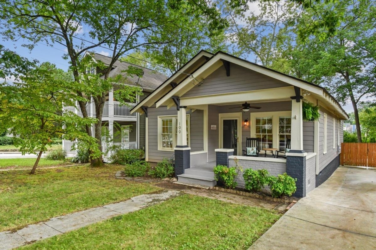 Dreaming of a walkable lifestyle? This 3 bdrm, 2 ba bungalow in the heart of Kirkwood checks all of the boxes! YouG??ll love the easy living open floor plan, with soft morning light flooding the living space. Updated kitchen offers plenty of storage, SS appliances, beautiful granite counters and a breakfast nook. Owners suite is truly a retreat, with double doors out to the deck, and must-have en suite bath. Two guest rooms with shared full bath. Closet space abounds throughout, including three closets in the owners suite, with ample outdoor storage as well.The fully-fenced back yard is large and level, and the back deck is an entertainers dream, sure to be a go-to grill and chill destination. Out front, a charming rocking chair front porch awaits. Don't miss the encapsulated basement/crawlspace for even more storage. Walkable to all of your favorites - the Kirkwood business district is an easy stroll with tons of special dining and shopping options!