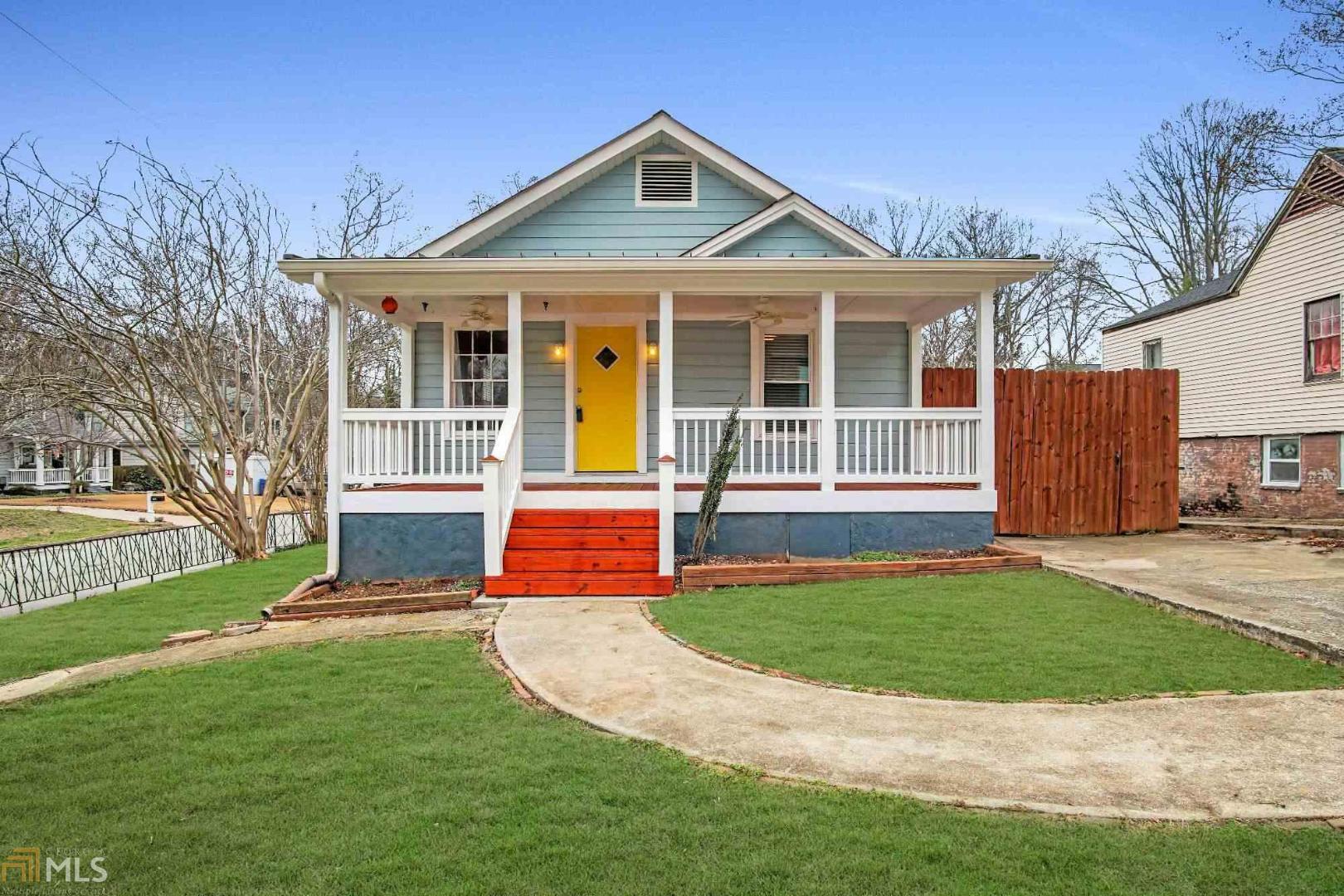 Beautiful home in coveted Ormewood Park! Walk ONE BLOCK to the SE BELTLINE! Renovated home with an open plan kitchen, gas fireplace, bead board ceilings, oak floors throughout, & a brand new front porch. Enjoy the sun/yoga/art room enclosed with French doors opening to pergola-covered patio & a private fenced yard. Lots of natural light from the energy efficient windows; well maintained fiber-cement siding Located in a corner lot that even has separate entrance and parking pad on lower level that owners easily provided additional income with short term (AirBNB) rentals and provided a great investment. Perfect for a family looking to enjoy quiet living; walk to East Atlanta Village, Grant Park, Memorial Dr, charter/public schools, & several parks!