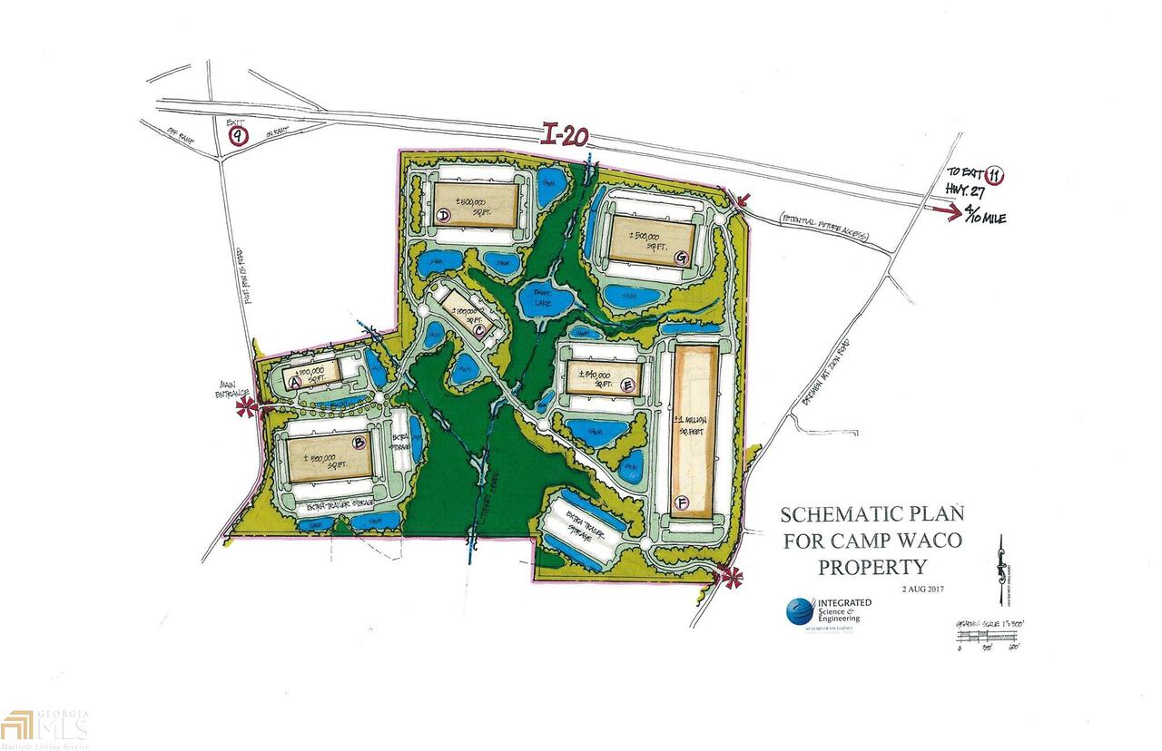 Approximately 452 acres of industrial zoned (M-2, City of Bremen) land with 3,600 ft frontage on I-20. Sewer is on the property, great access to I-20 via exits 9 and 11. Will consider subdividing.