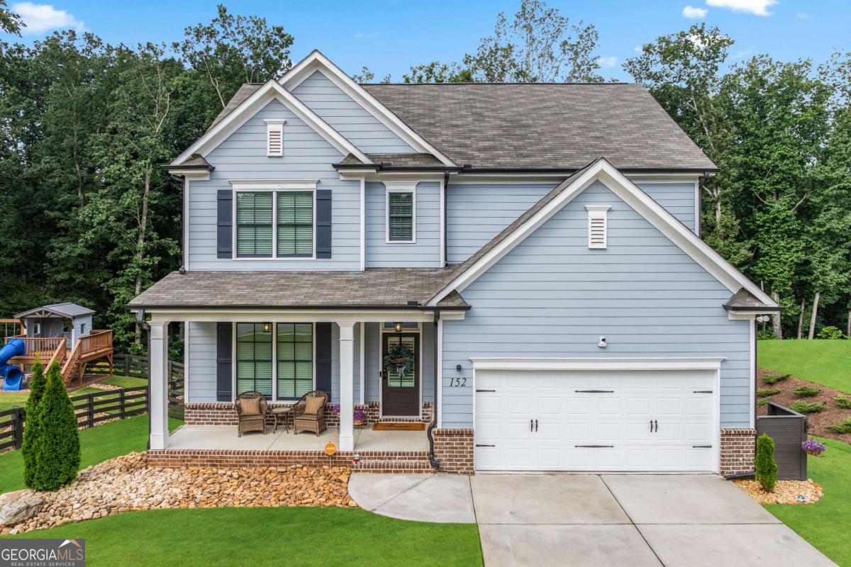 Welcome to your dream home! This beautifully updated 5 bedroom, 4 bathroom home on a fully finished basement sits on 1.5 + acres and offers the perfect blend of comfort, function, and style. Step inside to find modern finishes at every turn, upgraded lighting fixtures that elevate every room and LVP flooring throughout (No Carpet). The kitchen features a large island complete with granite countertops, stainless steel appliances and a custom pantry. Upstairs, the newly remodeled master bathroom and custom closet create a true retreat, while a custom barn door offers convenient access between the 5th bedroom and the master, ideal for a nursery or home office. (can easily be converted back if desired) As you head downstairs, you will find the recently finished basement that features a full bathroom, custom wet bar and a flex room, which is perfect for a gym, media room, or office. Enjoy outdoor living at its best with a covered back deck, storage shed, custom playhouse, epoxy coated patios and garage floors, a HUGE fenced in backyard and beautifully enhanced landscaping with rock accents and an in ground irrigation system. WAY too many upgrades to list. Conveniently located near schools, major highways and shopping. This home truly has it all!