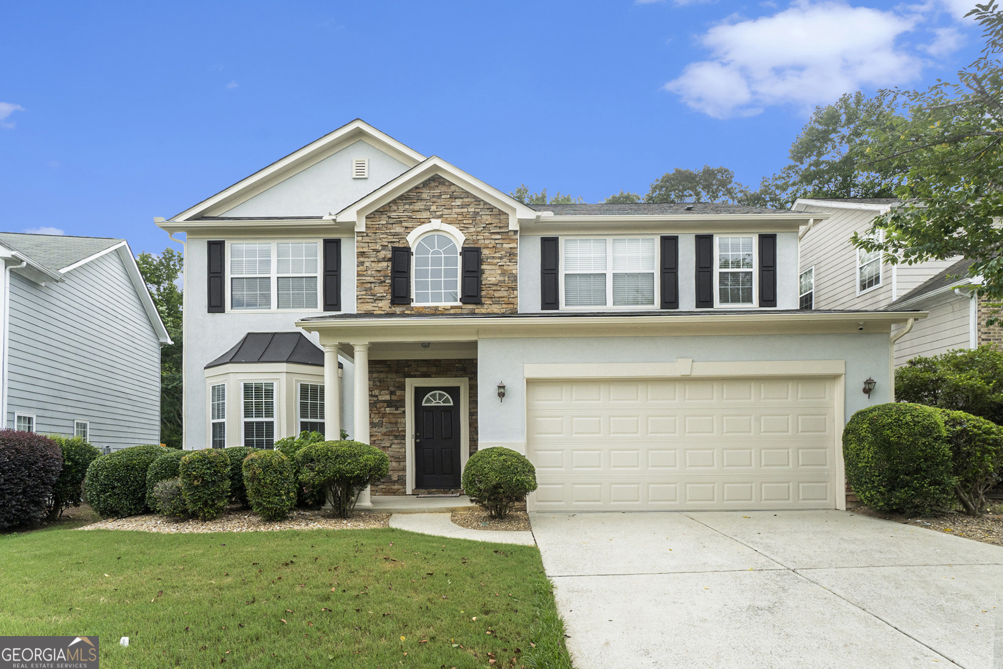 Welcome to your dream home in the desirable Sweetwater community! This freshly painted home with 4-rooms upstairs and 2.5 bathrooms is packed with space, style, and comfort-perfect for families and entertainers alike. Step into the bright and airy great room, flowing into the **eat-in kitchen featuring stainless steel appliances and ample cabinet space. The formal dining room is perfect for special gatherings, while the sliding glass door opens to a private patio with newly installed deck, making indoor-outdoor entertaining a breeze. This home features a huge master suite, a true retreat with a walk-in closet, and you'll find three additional spacious bedrooms plus a laundry room for easy living. Enjoy peace of mind with a newer HVAC and water heater (both under 4 years old). The community offers amazing amenities including a swimming pool, tennis courts, playground, and more-everything you need just steps away! Don't miss this move-in-ready gem-schedule your private tour today and fall in love with your next home!