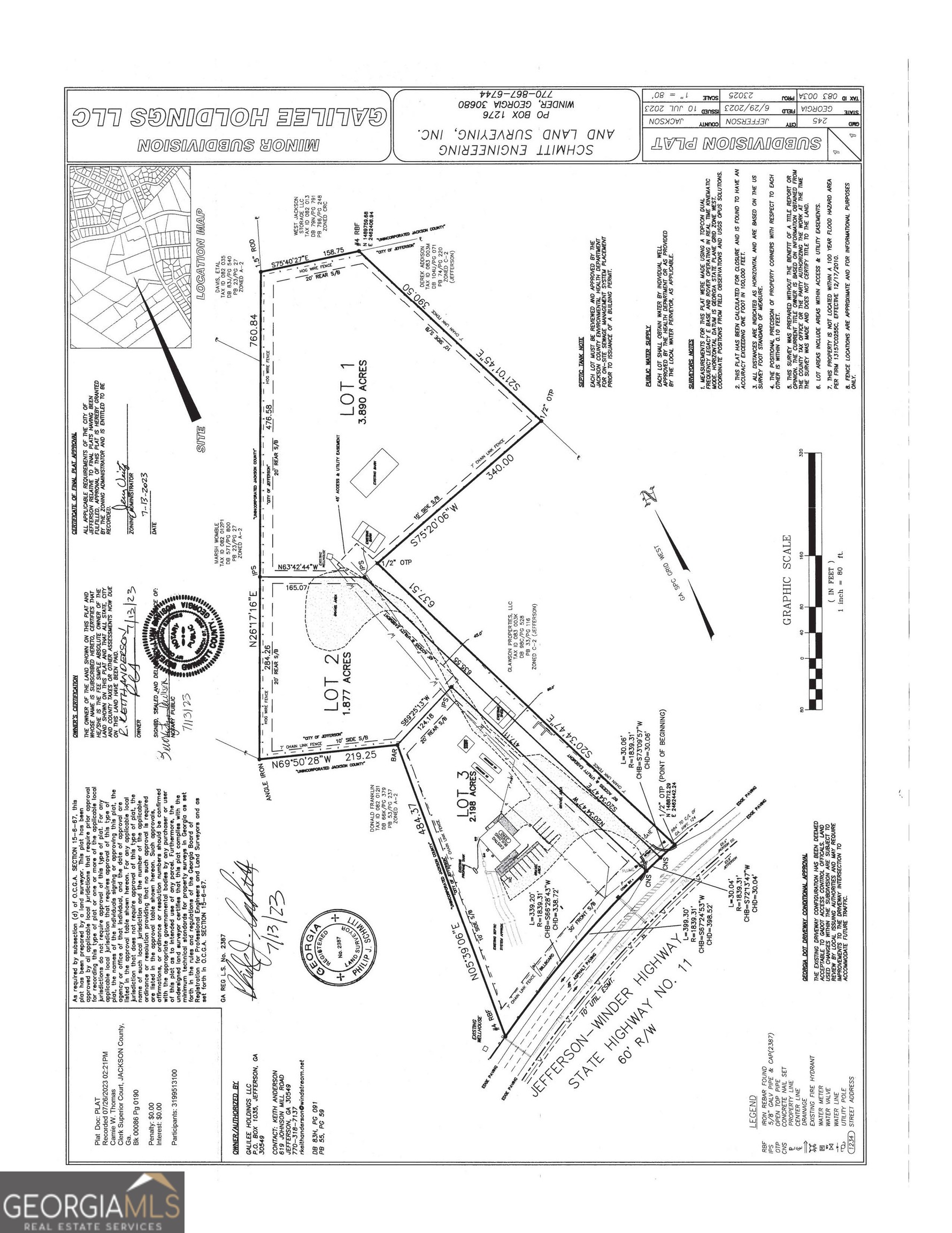 Great location ! Perfect for a Dog Boarding facility as there is a vet clinic and Grooming facility. Great revenue stream for the right buyer, Well water . High visibility. Zoned commercial C-2 .Flagpole lot with access from Hwy 11. Beautiful property !
