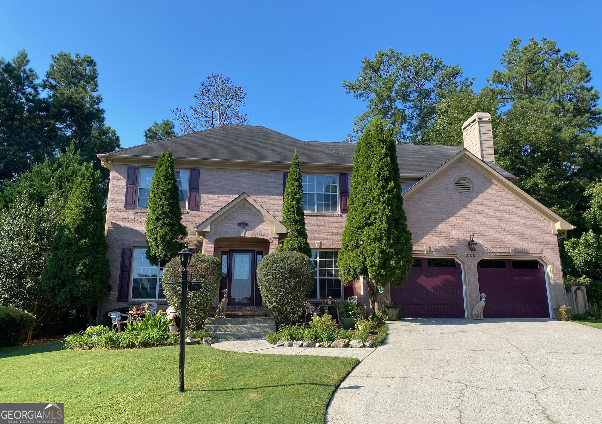 Welcome home to 355 Wilma Court in sought-after SW Cascade. An exceptionally spacious 3 BR + Bonus, 2.5 Baths. This elegant home presents itself as a model and offers a perfect blend of comfort, style, and functionality, making it an ideal retreat for modern living. The foyer leads to a spacious great room with a gas starter fireplace, crown molding, speakers in the ceiling, and a multi-purpose built-in. The formal dining room with a mirrored accent wall.. The adjacent kitchen with bevel edge counter tops, center island opens to the breakfast area with a bay window for an abundance of natural light. A separate den on the rear is ideal for relaxing. The real gem is the generous primary suite, a true sanctuary with a cozy fireplace and sitting area, a walk-in closet with extra shelving. The spa-like en-suite bath is complete with a jetted tub, separate shower, and dual vanities. The versatile space in the bonus room has a built-in bookcase. This level provides two additional well-sized bedrooms and a tile bath. Outside, the spacious private backyard offers plenty of room for outdoor activities, with an extended deck and seating for relaxation, serenity, and entertaining. Consider it your secluded oasis and foliage providing privacy for a peaceful connection to nature. The home has a front doorbell and rear cameras, an alarm system, nearly new dual HVAC, an intercom system, and ceiling fans throughout. This home is unmatched with convenience to Atlanta Hartsfield Jackson Airport, near major interstates, shopping centers, fine and casual dining, multi-purpose Trammell Crowe Park, and schools, making it perfect for families and commuters alike. Don't miss the opportunity to make this beautiful home yours!