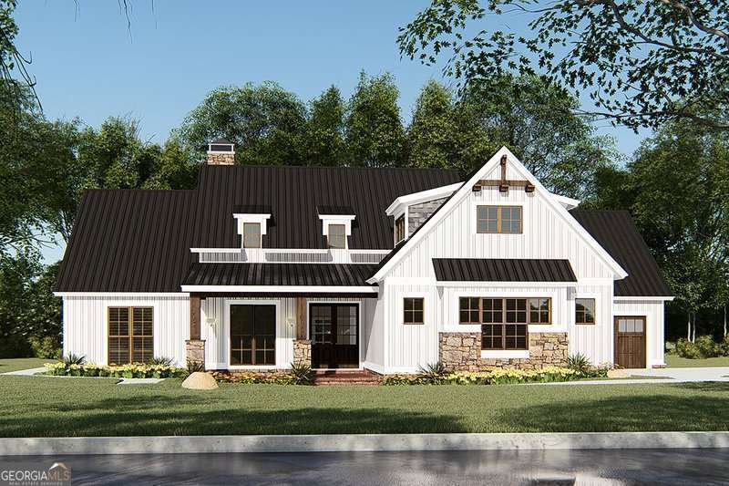 ? New Construction in Stoneledge - 3+ Acres of Luxury Living ? Welcome to your dream home in the sought-after Stoneledge community! Nestled on over 3 private acres, this brand-new construction offers both elegance and practicality with minimal yard maintenance. Step inside through striking double entry doors and be greeted by towering ceilings and an open floor plan that blends natural light with timeless design. The home features 4 spacious bedrooms (or 3 plus a home office if you prefer), along with an incredible ensuite you have to see to believe. Highlights include: Custom closets throughout plus a designer walk-in pantry Three-car garage for vehicles, storage, or workshop space Fiber-optic internet for lightning-fast connection Irrigation system for effortless landscaping care A private backdrop of nature right behind your home This is more than a house - it's a thoughtfully designed home built for comfort, convenience, and modern living.