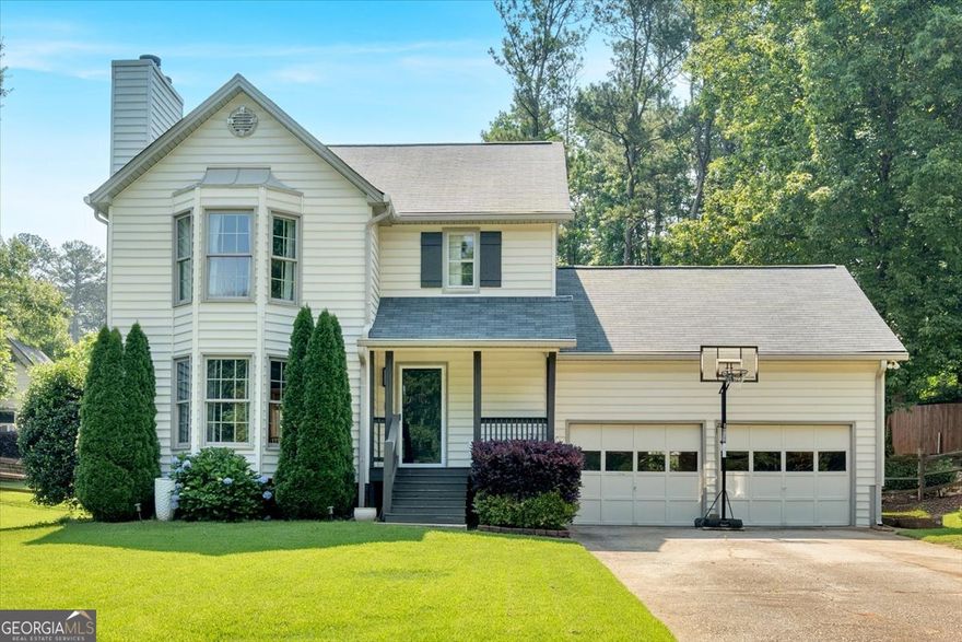 You will love this wonderful home situated on a cul-de-sac in a tranquil, well-established neighborhood. Conveniently located to everything just off Barrett Parkway and minutes to Marietta Square and Kennesaw Mountain. Inside this beauty you'll find real hardwood floors throughout the home, with tile in the bathrooms and kitchen. The family room is spacious enough to accommodate sectional or modular furniture, with a beautiful fireplace as focal point.   Enjoy entertaining? The well-appointed kitchen offers ample counter space, an island for preparation, eating, or serving, gas stove, a new sink, large pantry, and laundry area that can also be used as a "drop zone" entering from the garage. A recently updated half bath is located on the main level as well.   The owner's bedroom is exceptionally large, with hardwood floors that extend to the secondary bedrooms. Both full bathrooms have been updated.  A cozy sunroom provides the perfect space to relax, with a new extended deck for grilling and outdoor furniture. The large, fenced yard includes a fire pit area, shed, and an additional building currently used as a workout room. Perfect as a "man cave", "she shed" or workshop.   The owners have lovingly maintained the home and cherish the friendly neighborhood. With the home being offered below current appraisal, there's potential for instant equity.  Welcome Home!
