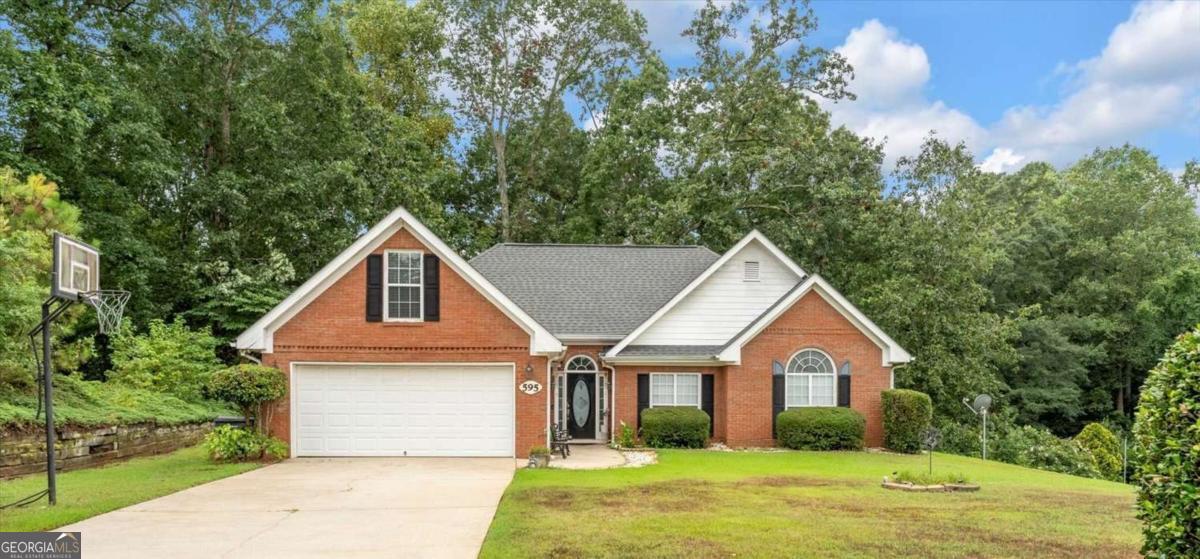 Charming Brick-Front Ranch in Peaceful Cul-de-Sac - No Rental Restrictions! Welcome to this 4-bedroom, 2-bath vaulted ceiling ranch-style home with classic brick-front curb appeal, nestled in a quiet cul-de-sac. Enjoy spacious bedrooms, low-maintenance LVP flooring, and an upgraded kitchen with newer appliances, perfect for everyday living and entertaining. This home features a newer roof, a long level driveway for plenty of parking, and a smart layout with an eat-in kitchen, breakfast bar and formal dining room. Outside, you'll love the level front and back yards, offering easy-to-maintain outdoor spaces ideal for relaxing, gardening, or play. The fully fenced backyard is perfect for kids, pets and entertaining. Extras include a Ring doorbell for added security, and all appliances stay, including the refrigerator, washer, and dryer. With no rental restrictions, this move-in-ready home is ideal for both homeowners and investors. Don't miss out-schedule your private showing today!