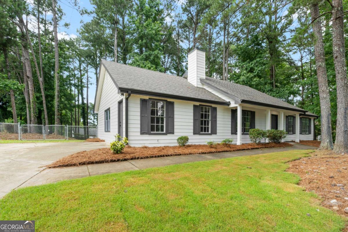 Stunningly renovated 3 bed/3 bath ranch home with two Master Bedrooms featuring brand new Luxury Vinyl Plank flooring, new interior and exterior paint, new lighting and plumbing fixtures everywhere, new granite countertops in kitchen and bathrooms, and new stainless-steel appliances. Enter into the large living room with fireplace, vaulted ceilings, and large windows allowing in lots of natural lighting. Kitchen offers new granite, tons of cabinets and countertops space, stainless steel appliances, and eat-in kitchen area. First Master bedroom is massive, offers two closets and En-suite with tub/shower combo, new granite on the double vanity, and low flow toilet. Second Master Bedroom offers access to the patio, and En-suite with tub/shower combo, new granite, and low flow toilet. Large secondary bedroom offers two closets. Secondary Bathroom offers new granite, tub/shower combo, and low flow toilet. Out back the large patio overlooks the fenced in backyard with storage shed.