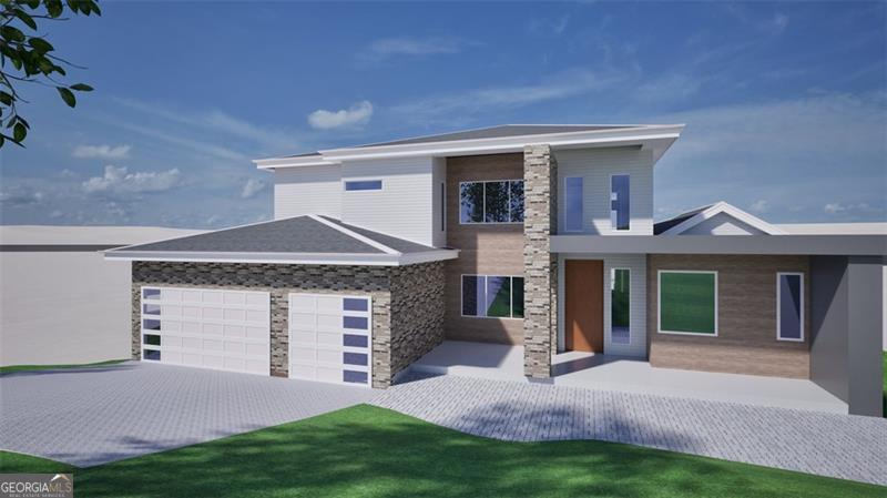 Construction in Progress - Semi-Custom Luxury in Atlanta. Minutes from the heart of Atlanta, this stunning 5-bedroom, 5.5-bathroom residence offers the rare opportunity to personalize your dream home. Designed with modern elegance and thoughtful details throughout, this home features a grand two-story foyer, a main-level owner's suite with fireplace, an additional main-level en-suite, and a two-story living room with its own fireplace. Upstairs boasts three spacious en-suite bedrooms, a versatile flex space, and a second laundry area. The full daylight unfinished basement provides endless possibilities-home theater, gym, wine cellar, or entertainment lounge. Additional highlights include a 3-car garage with EV charging station, dual laundry areas, and an expansive .45-acre lot. With over 6,000 sq ft (including 2,380 sq ft of unfinished space), this property offers room to grow and customize. This is a chance to own a semi-custom luxury home in the city of Atlanta accessible to everything. Construction is underway, secure your vision today.